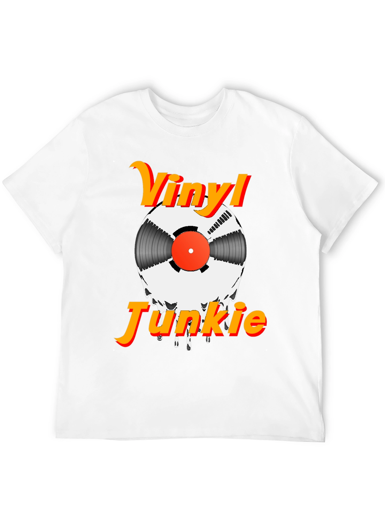 Vinyl Junkie Graphic Tee - Music Lovers T-Shirt