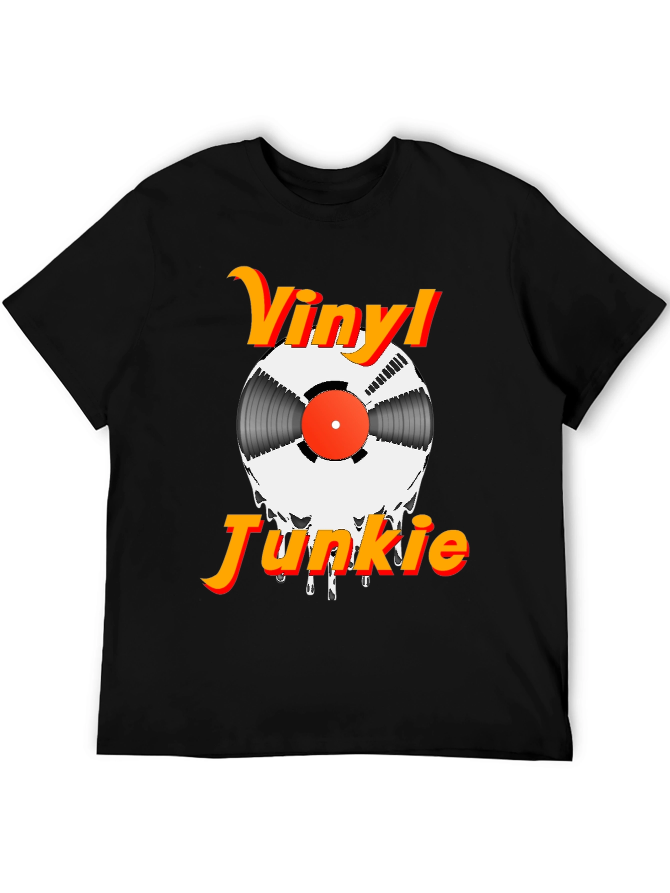Vinyl Junkie Graphic Tee - Music Lovers T-Shirt
