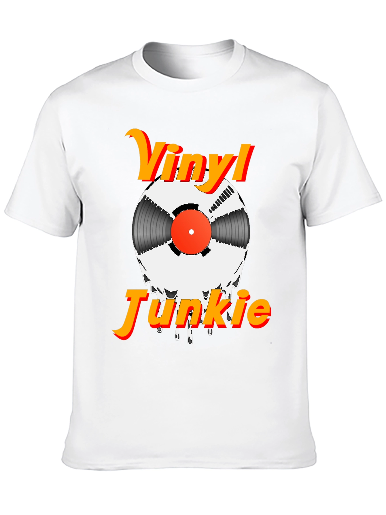 Vinyl Junkie Graphic Tee - Music Lovers T-Shirt