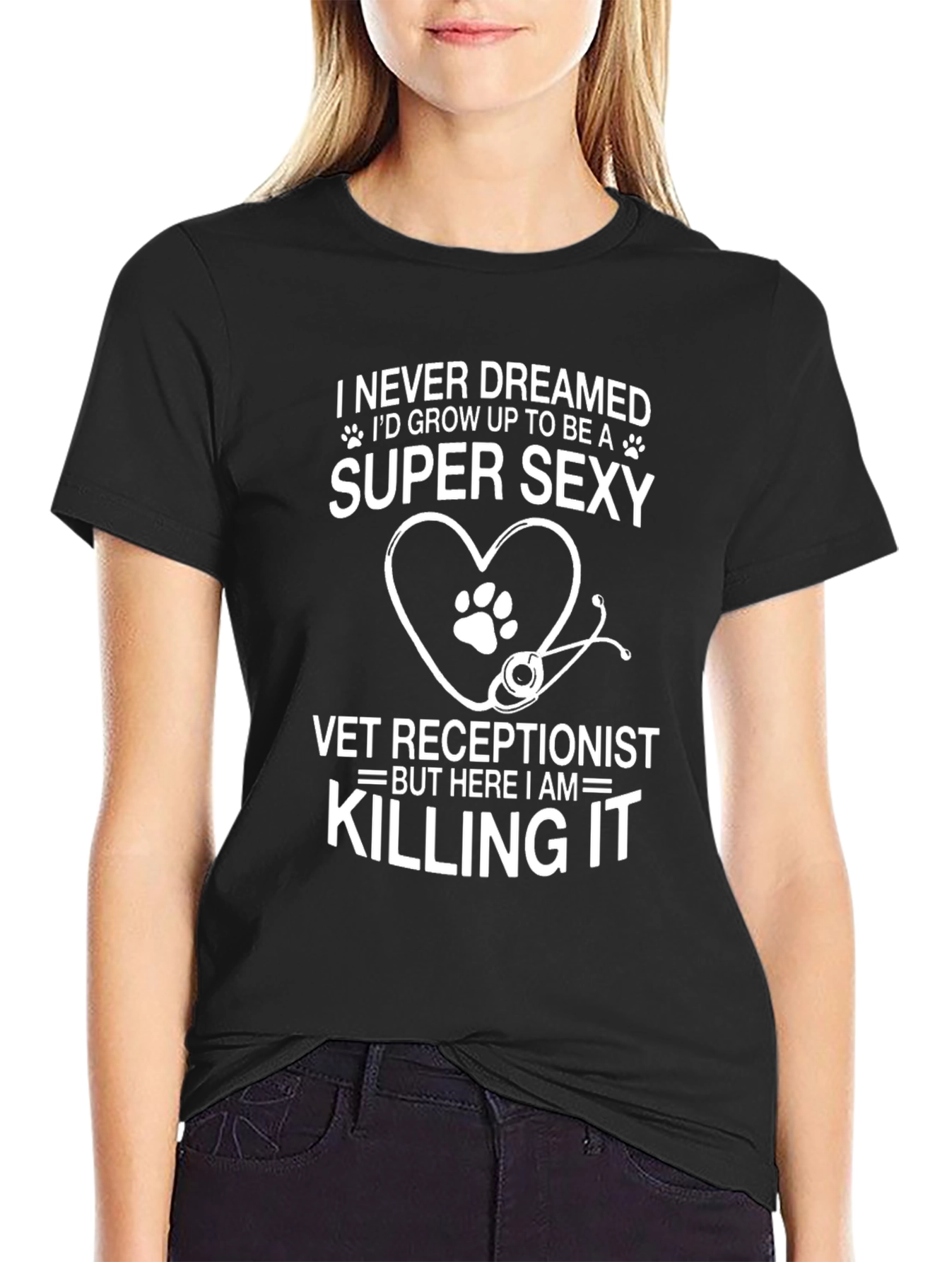 Super Sexy Vet Receptionist Graphic T-Shirt