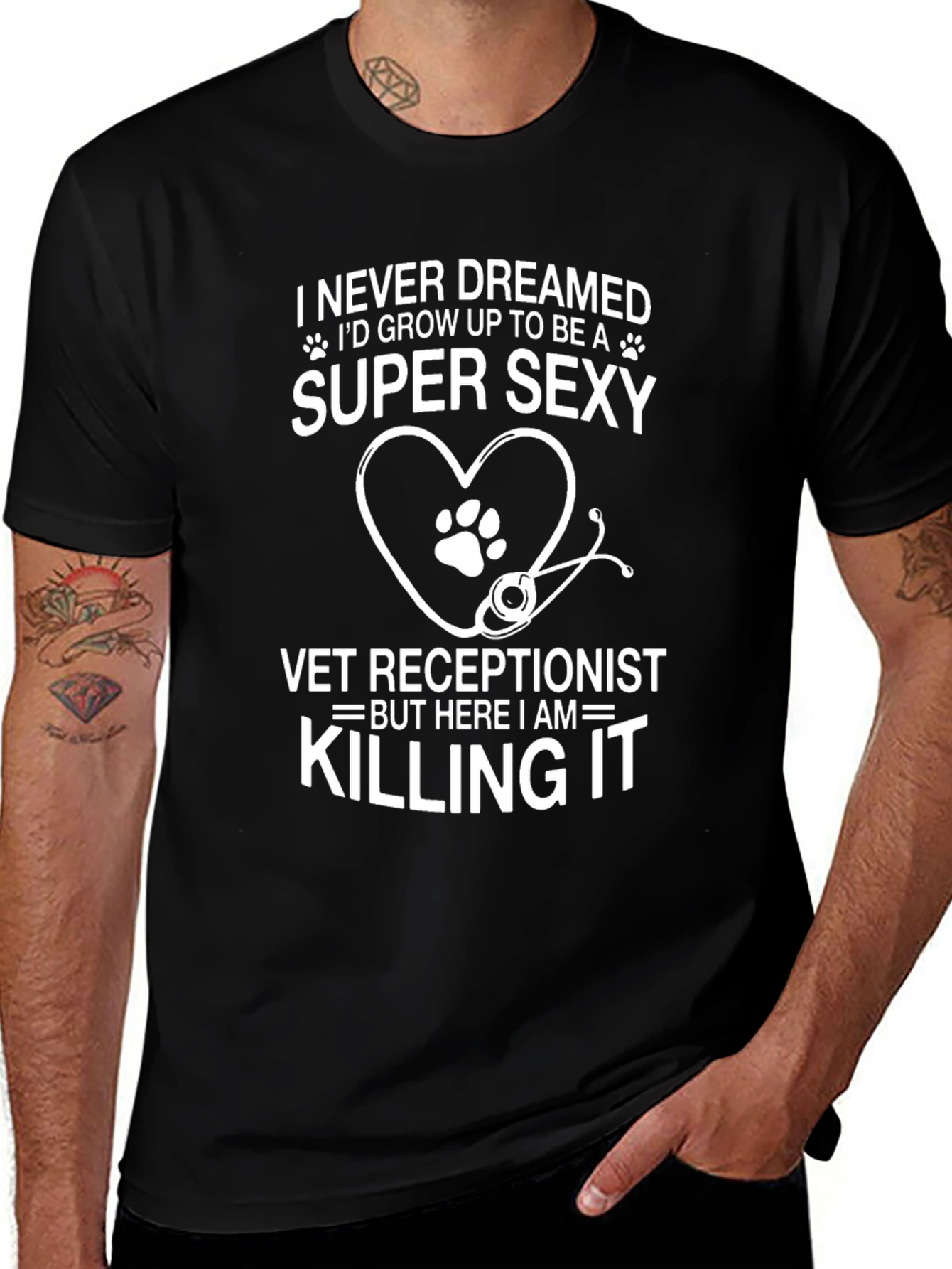Super Sexy Vet Receptionist Graphic T-Shirt