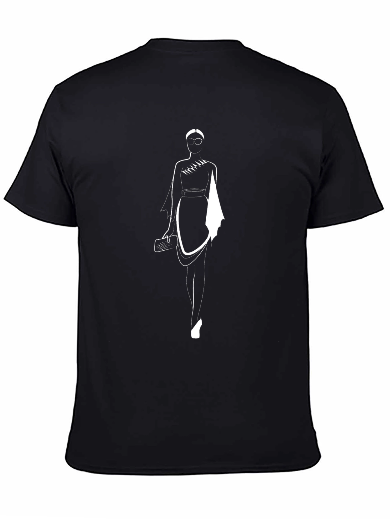 Fashion Sketch Black T-Shirt
