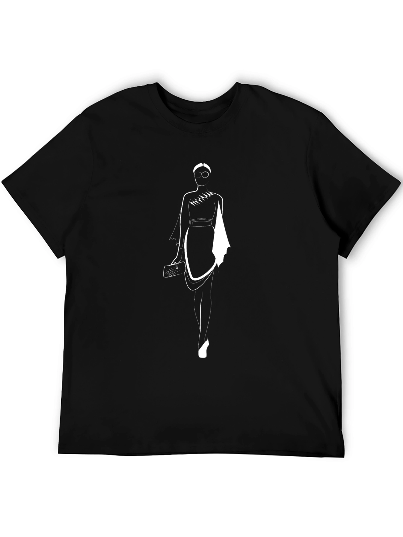 Fashion Sketch Black T-Shirt