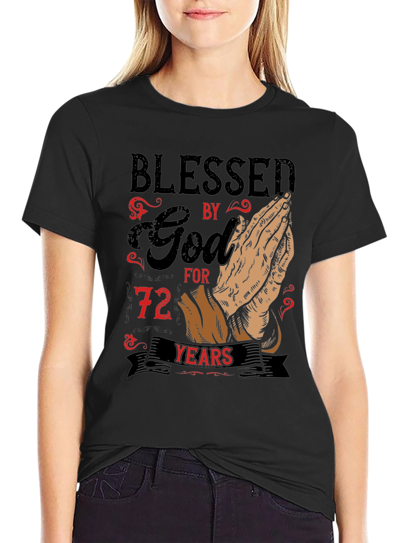 Blessed by God 72 Years T-Shirt