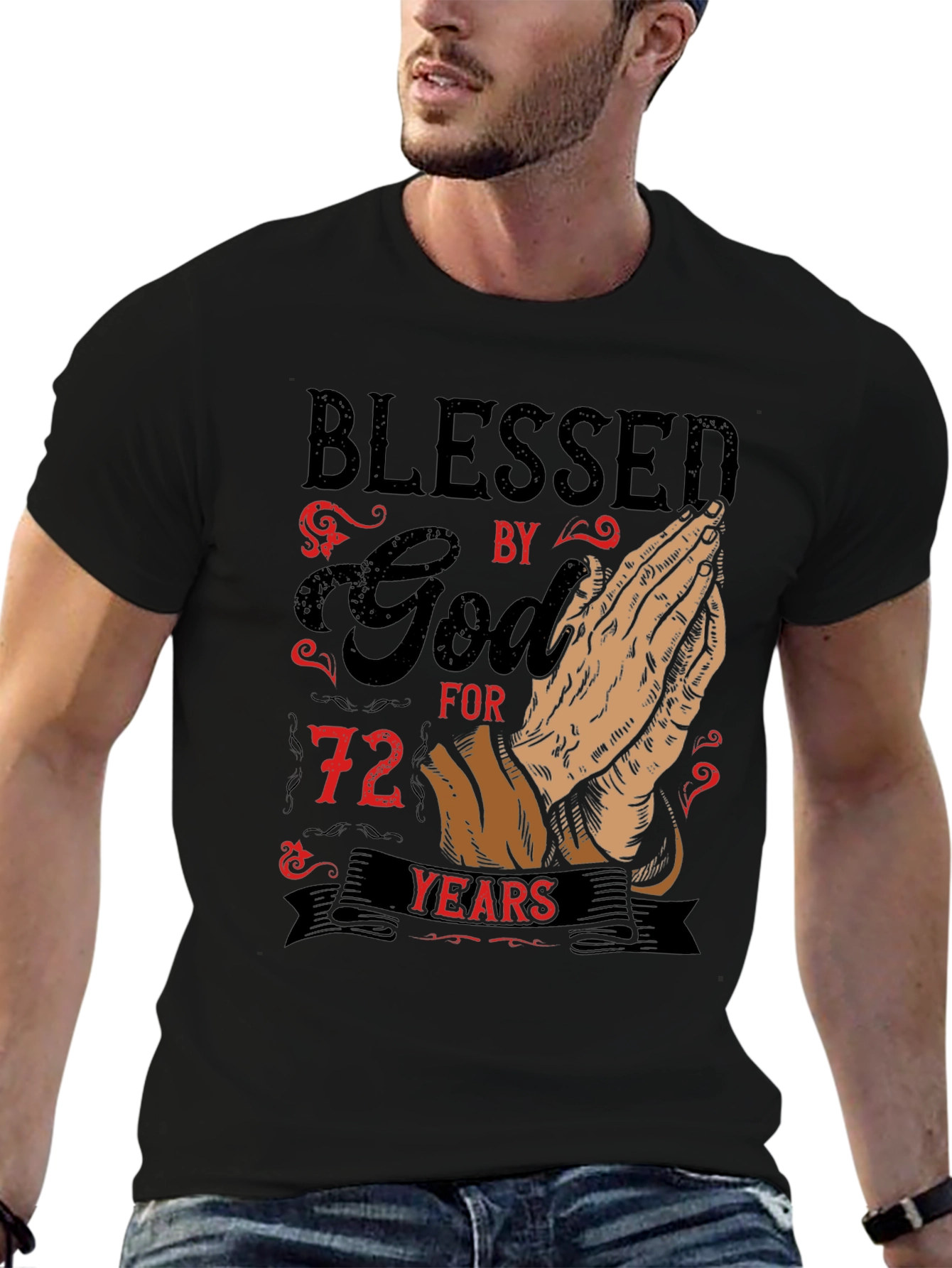 Blessed by God 72 Years T-Shirt