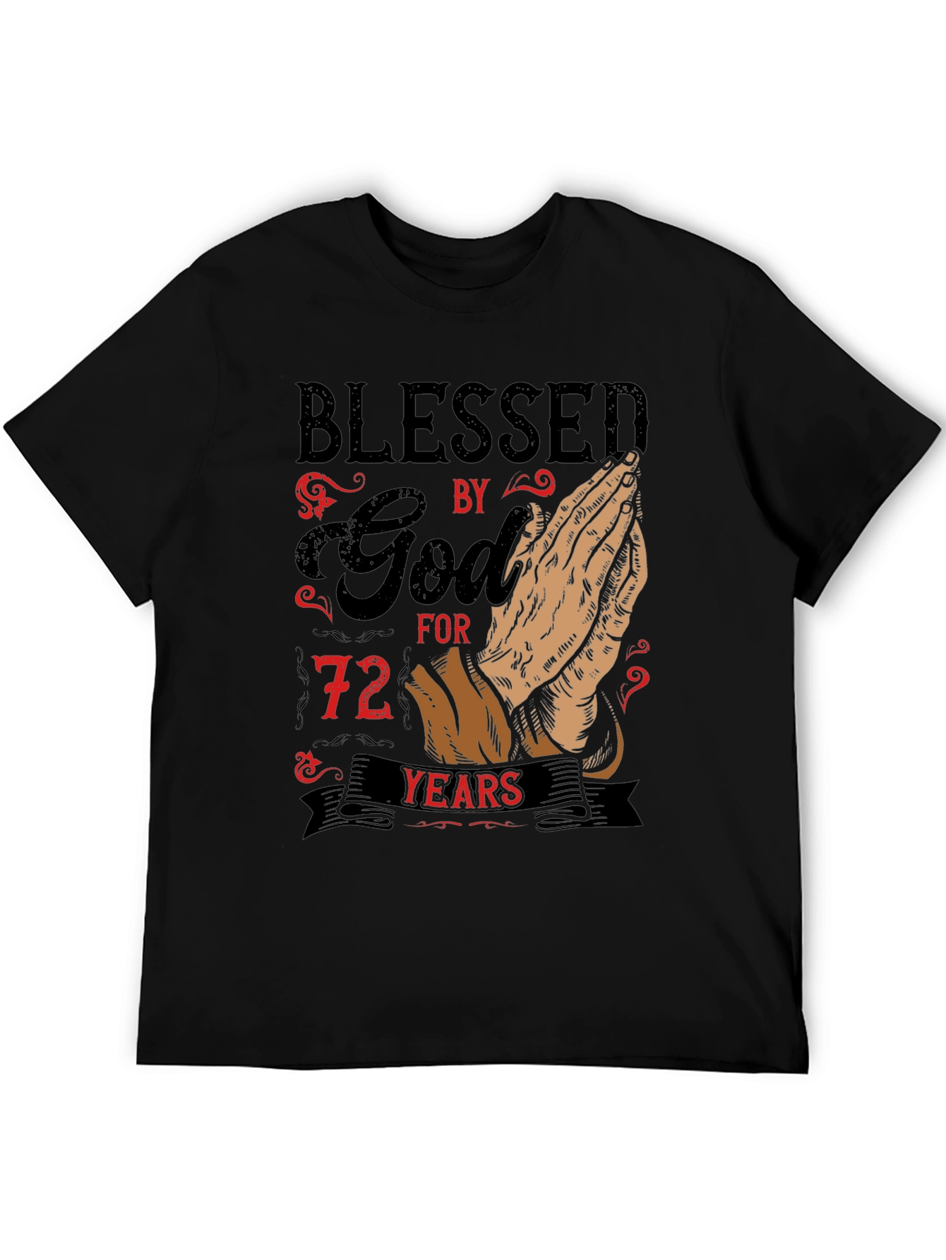 Blessed by God 72 Years T-Shirt
