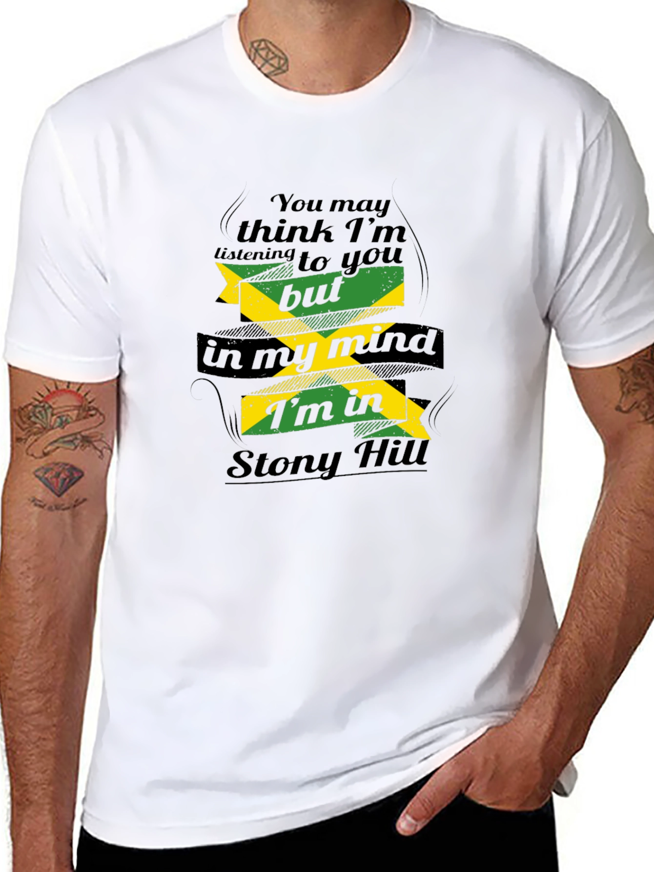 Stony Hill Mind T-Shirt - Jamaican Flag Inspired