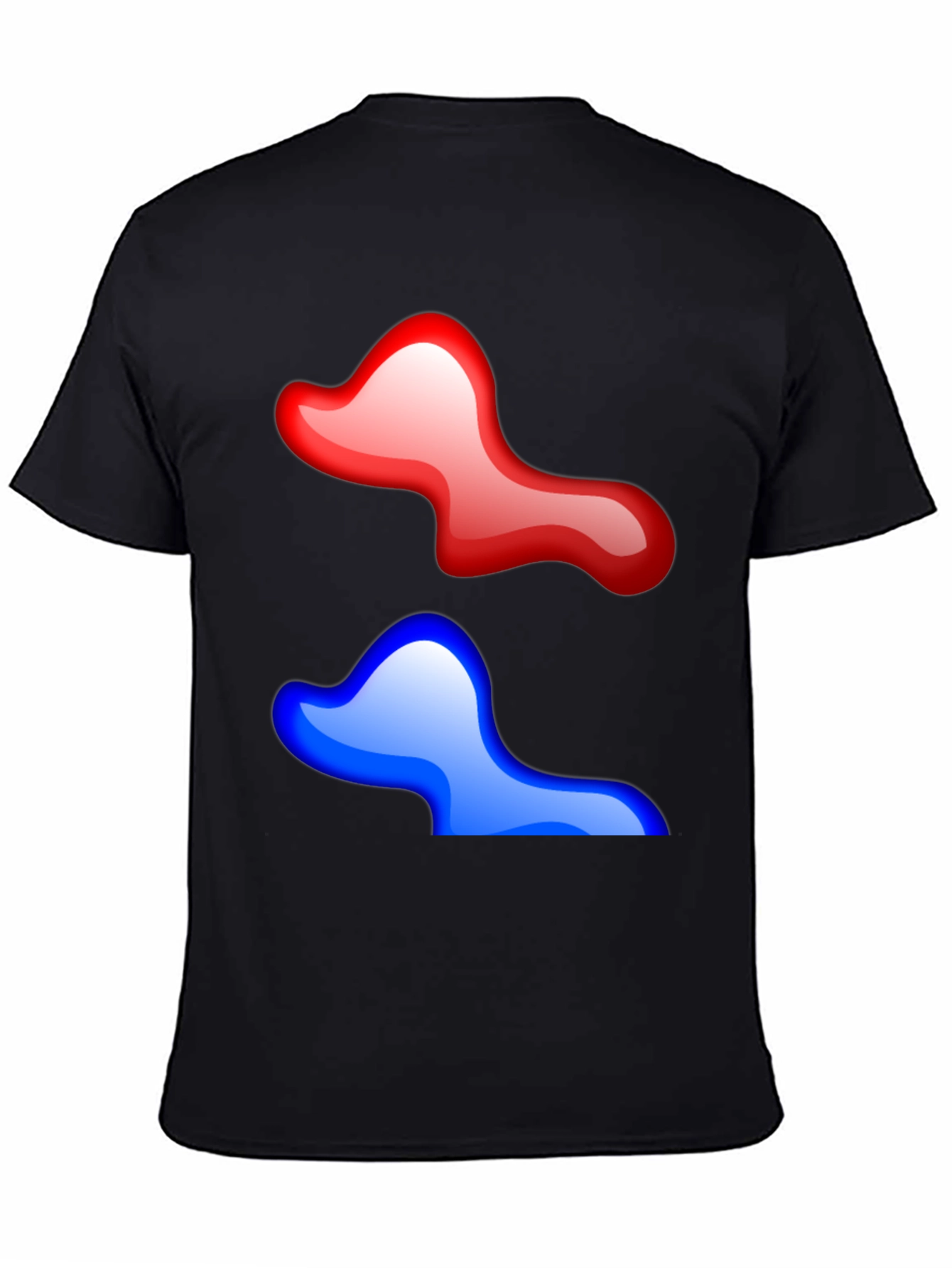 Abstract Red & Blue Graphic Tee