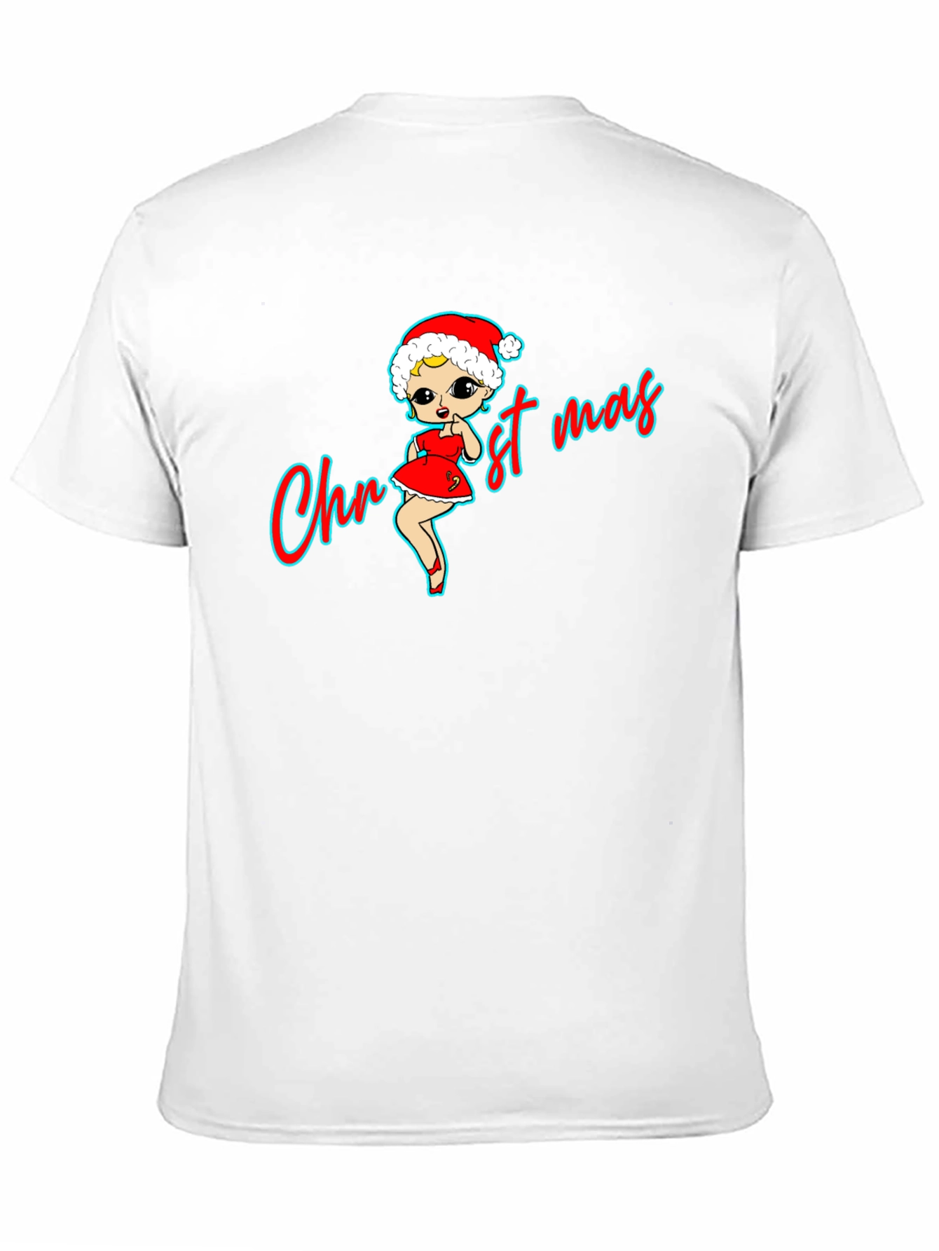 Christmas Betty Boop Black T-Shirt
