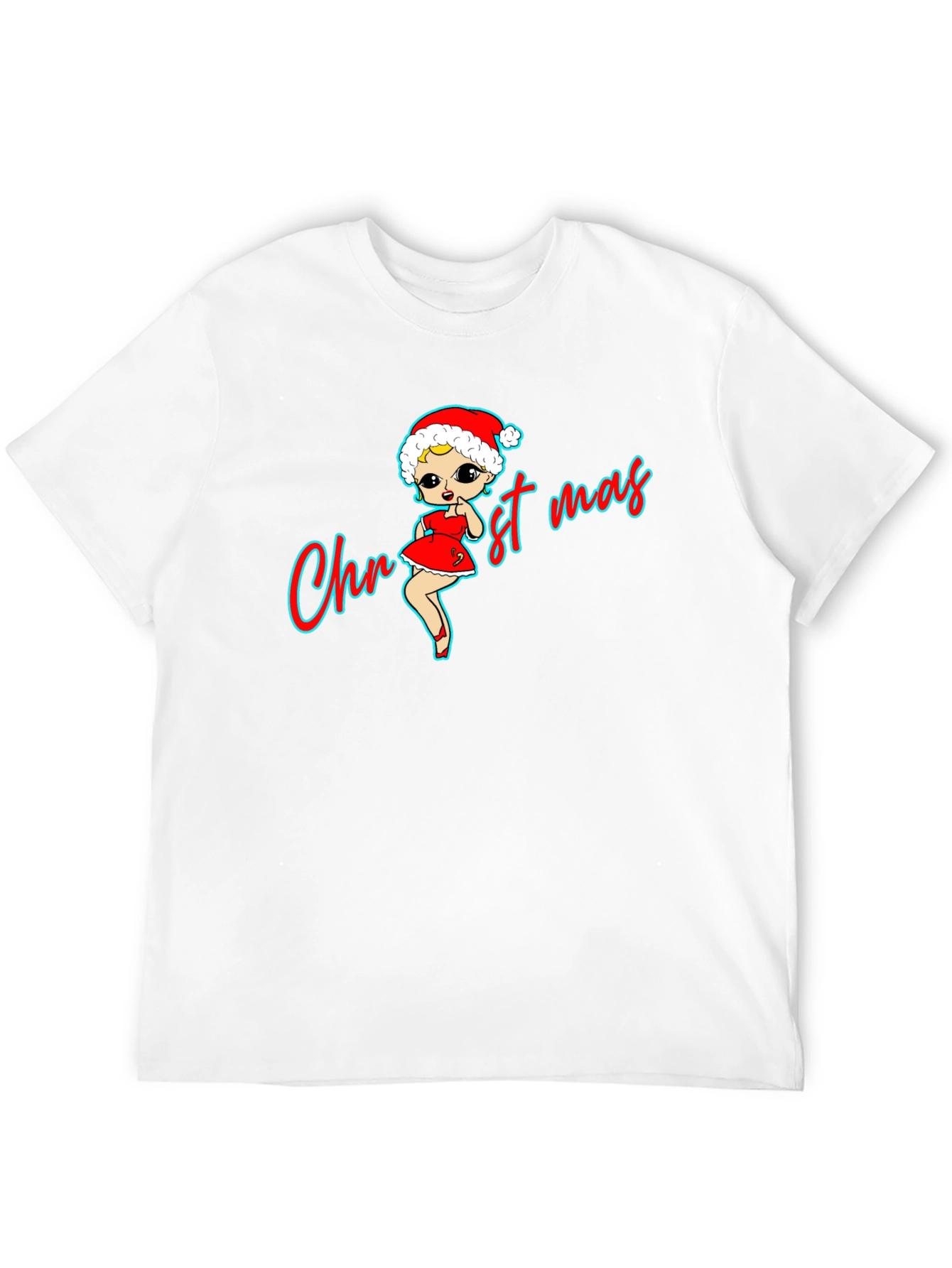 Christmas Betty Boop Black T-Shirt