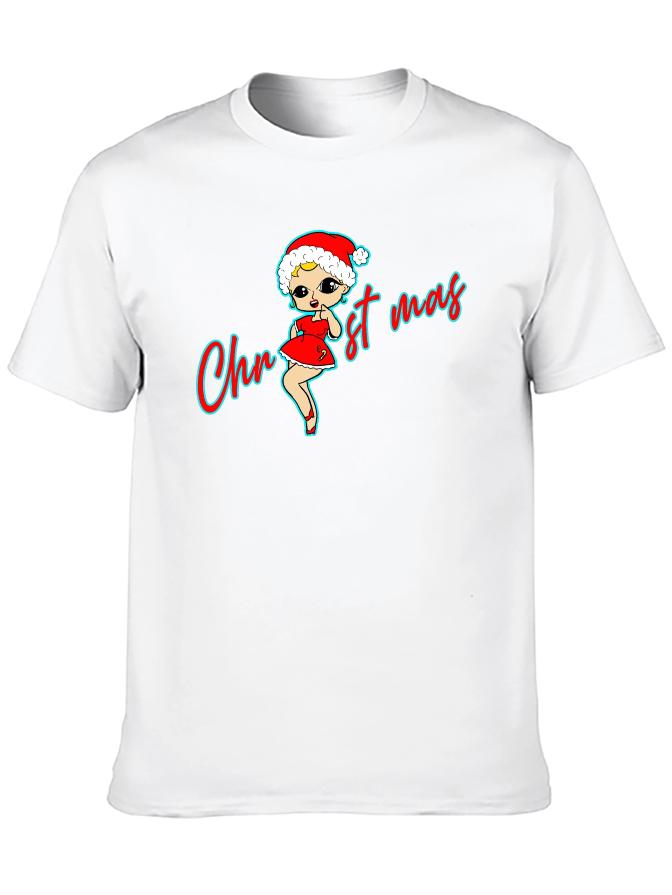 Christmas Betty Boop Black T-Shirt