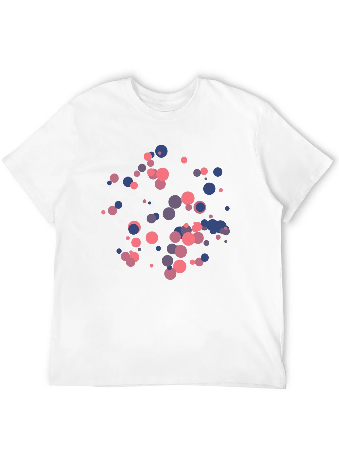 Abstract Dots Graphic Black T-Shirt