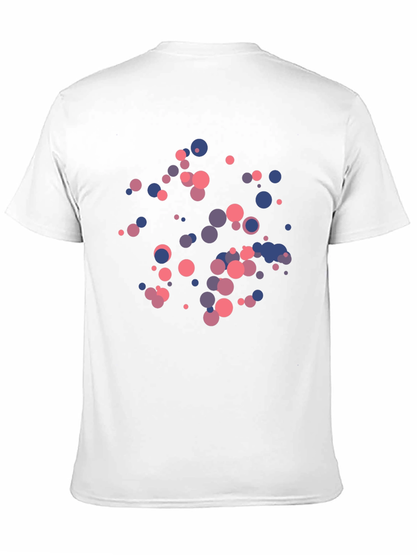 Abstract Dots Graphic Black T-Shirt