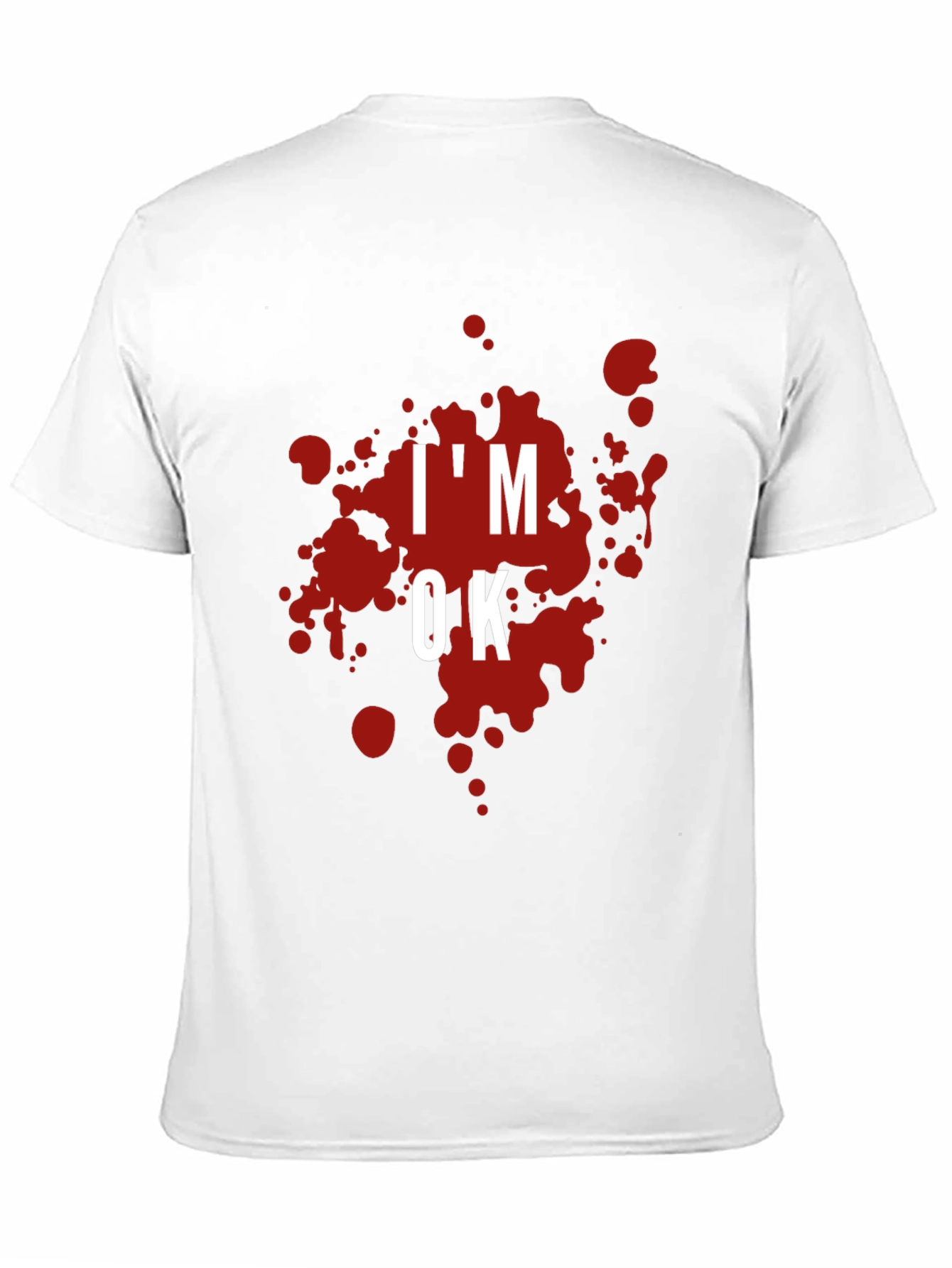Im OK Blood Splatter Graphic T-Shirt