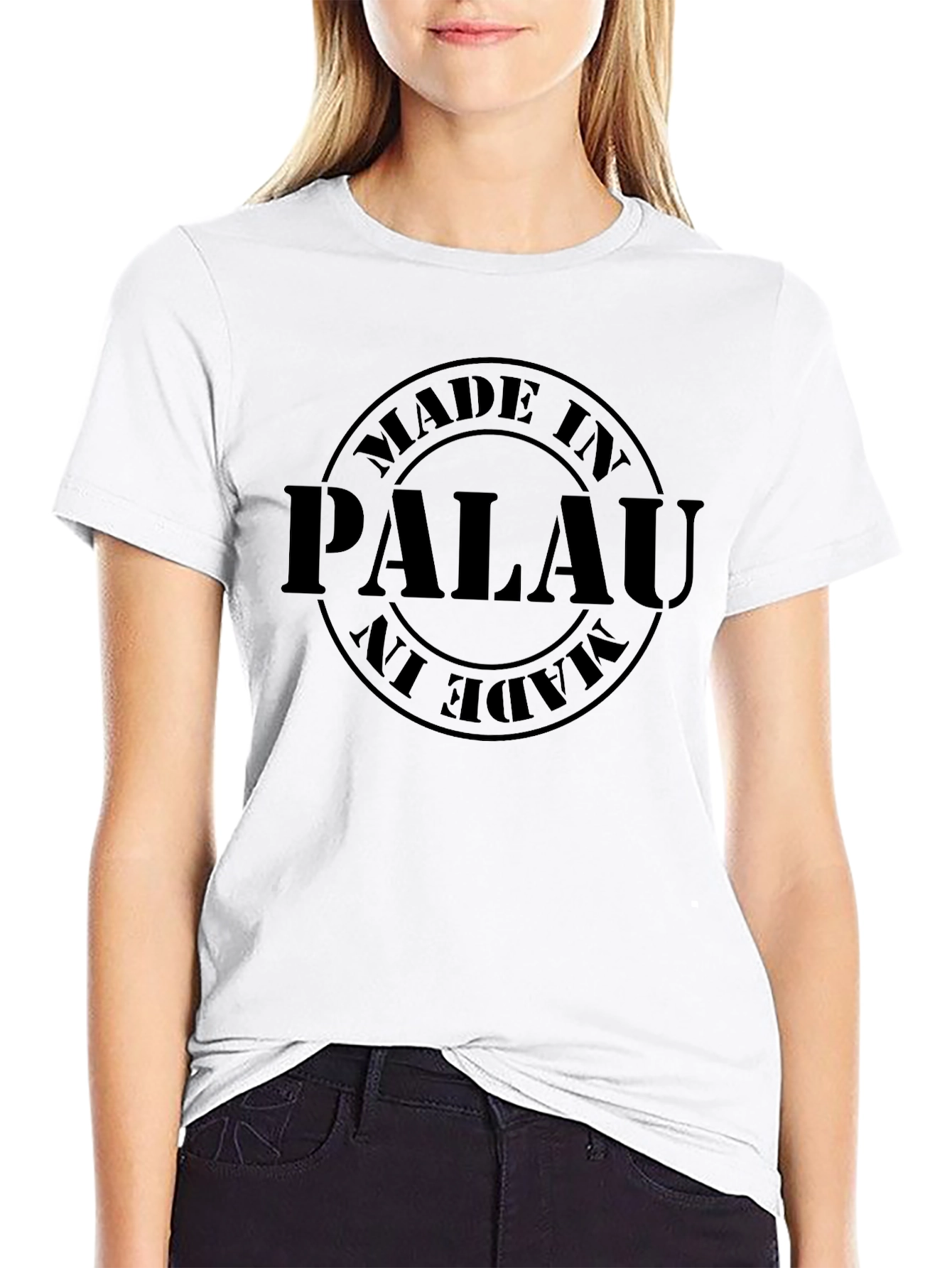 Made in Palau Graphic T-Shirt - Black