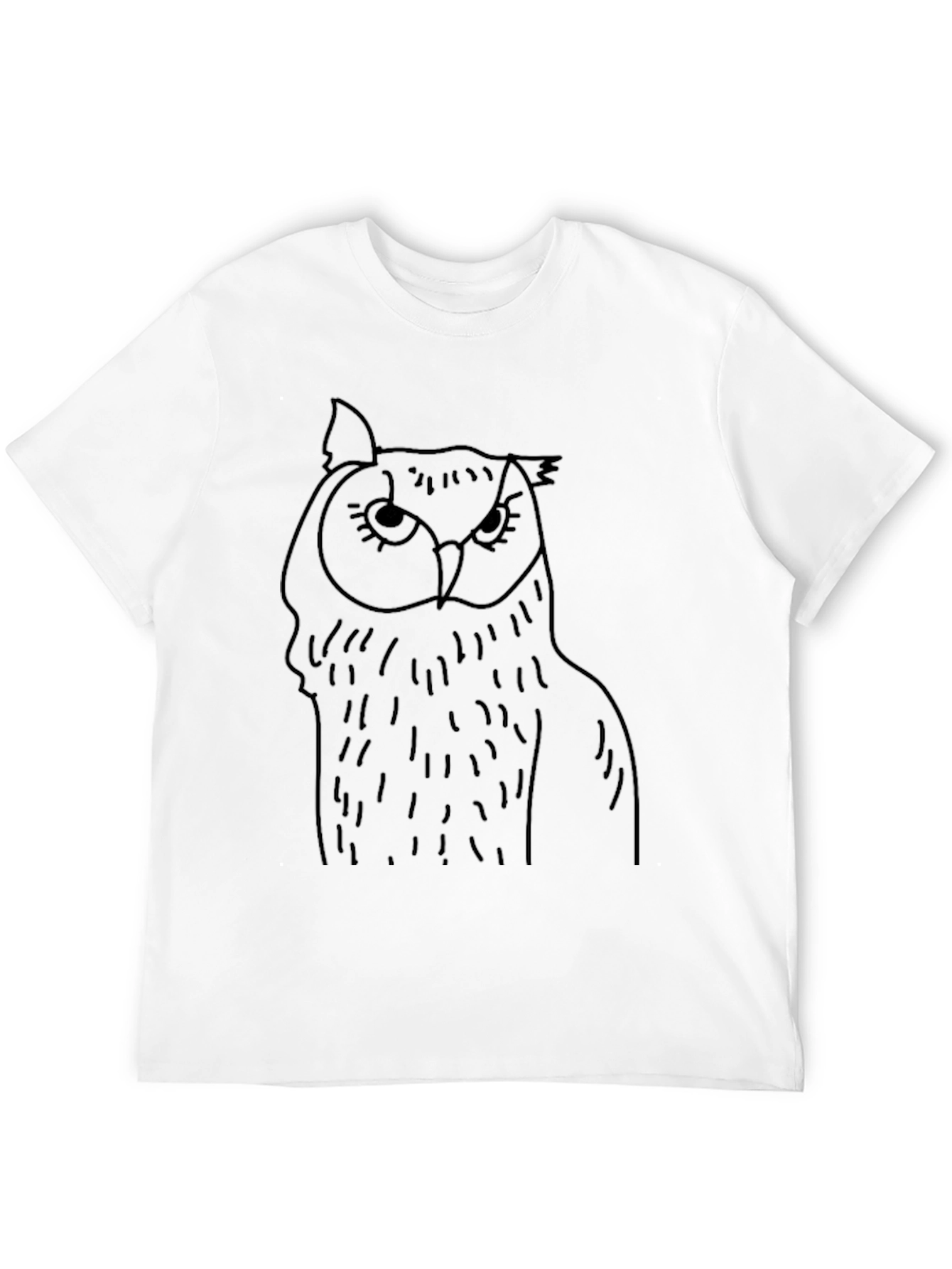 Owl Graphic Tee - Mens Black T-Shirt