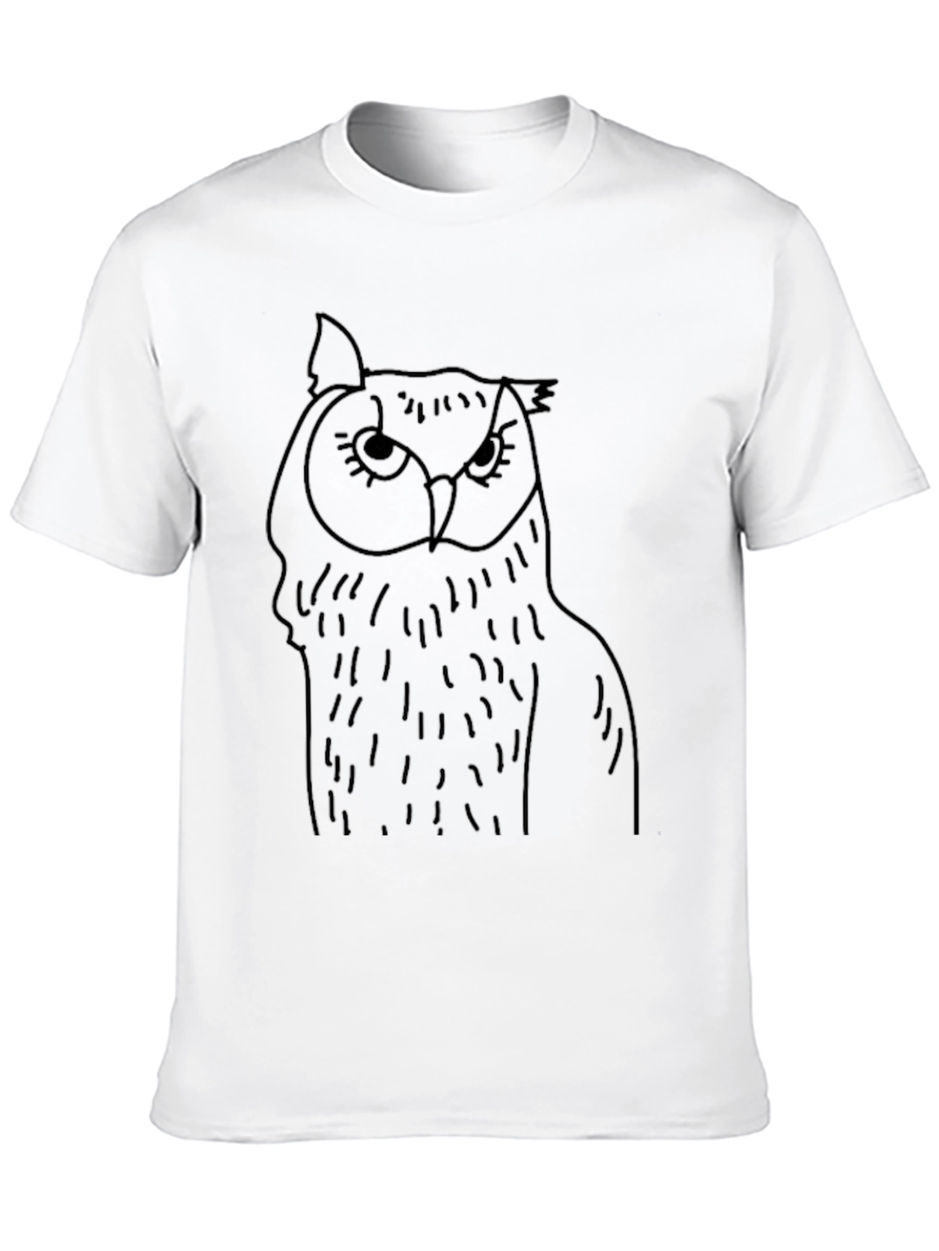 Owl Graphic Tee - Mens Black T-Shirt