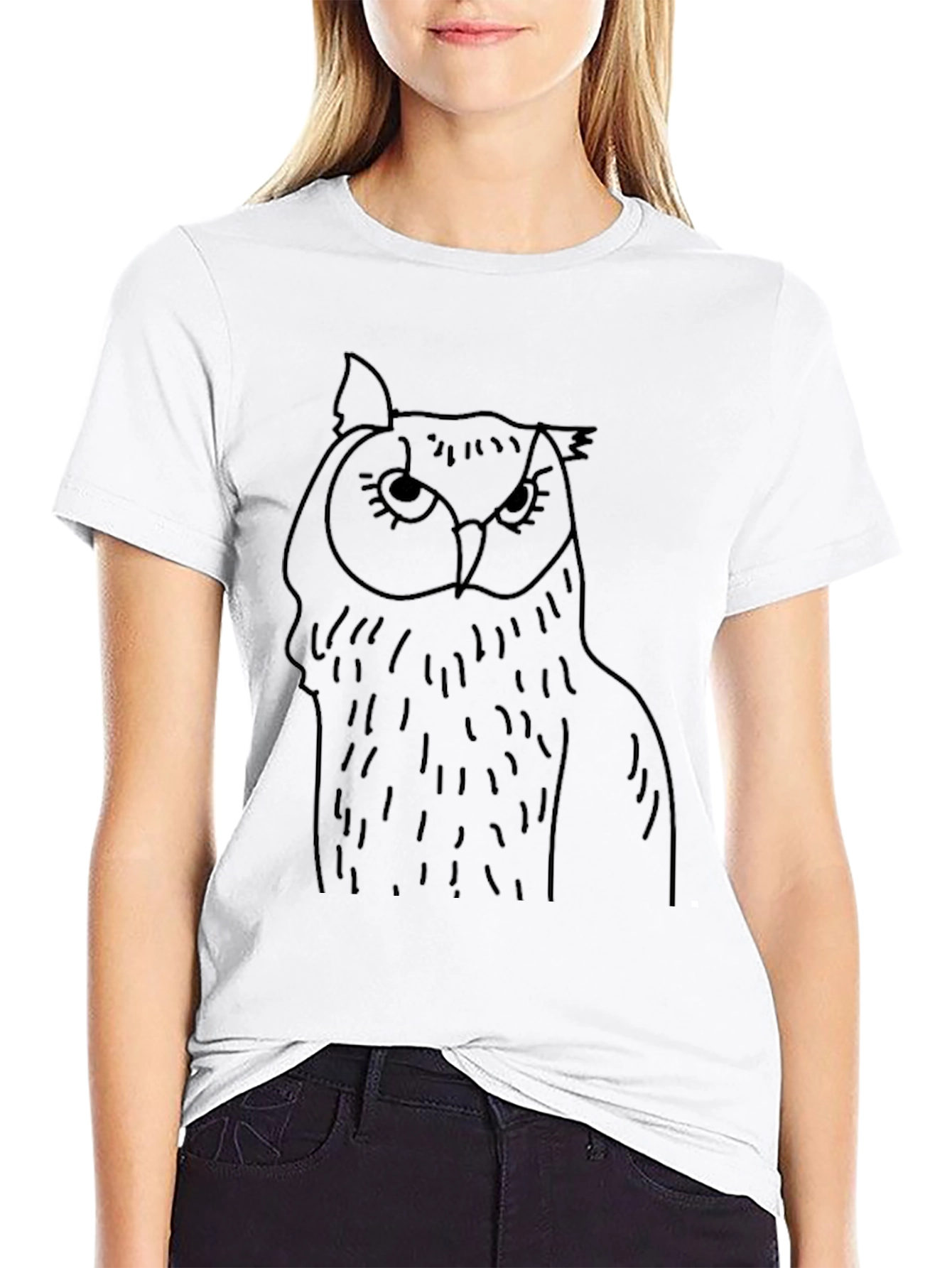 Owl Graphic Tee - Mens Black T-Shirt