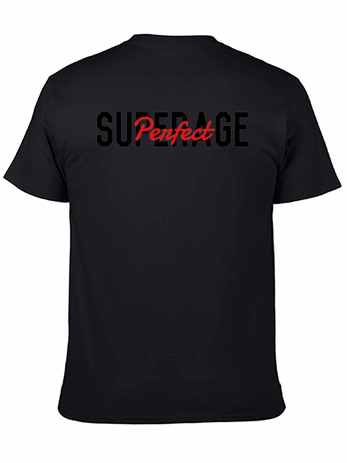 Superage Perfect Graphic T-Shirt - Black