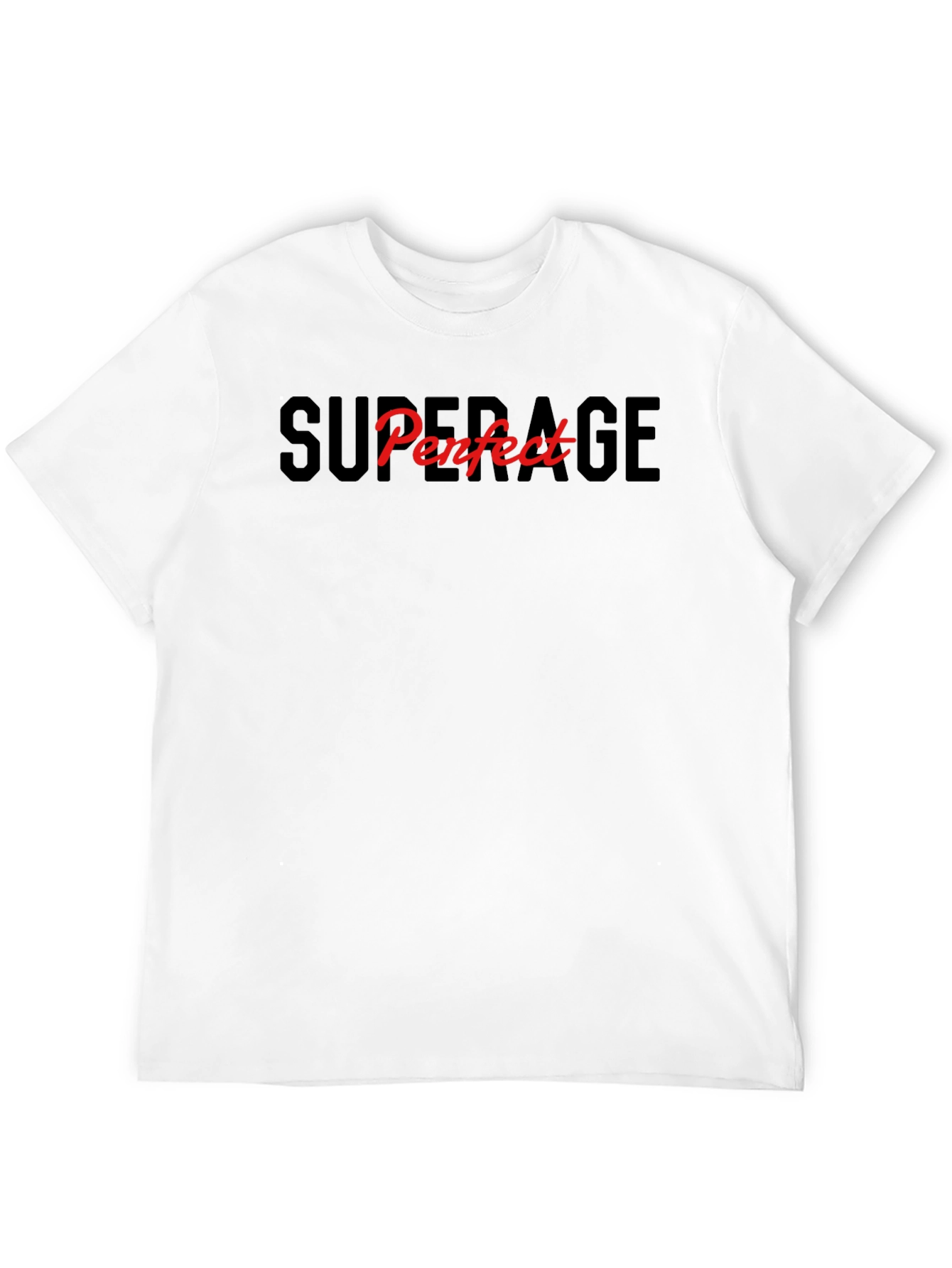 Superage Perfect Graphic T-Shirt - Black