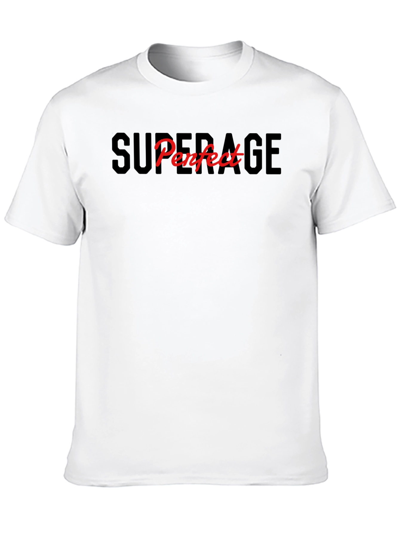 Superage Perfect Graphic T-Shirt - Black