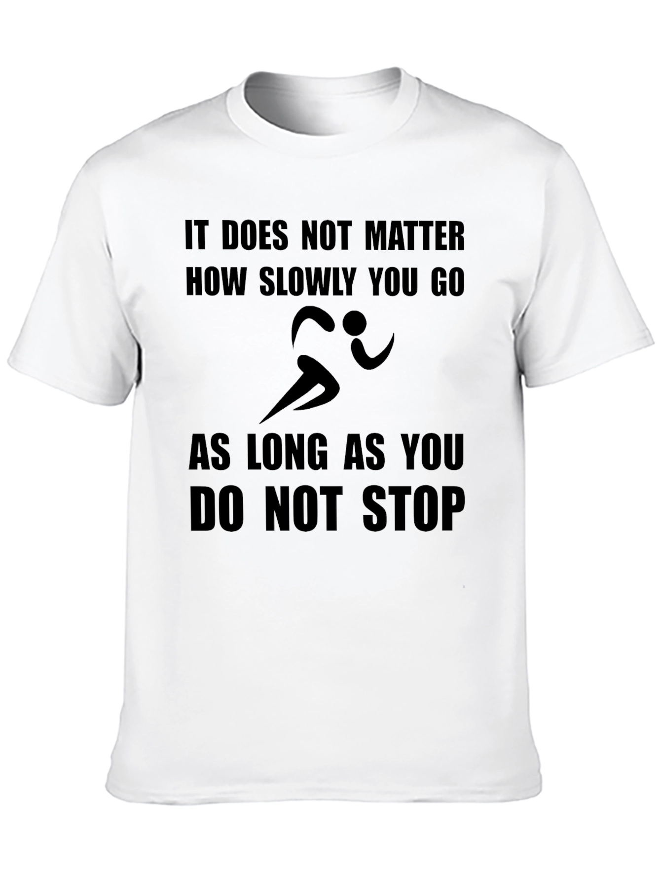Motivational Runner T-Shirt - Never Stop
