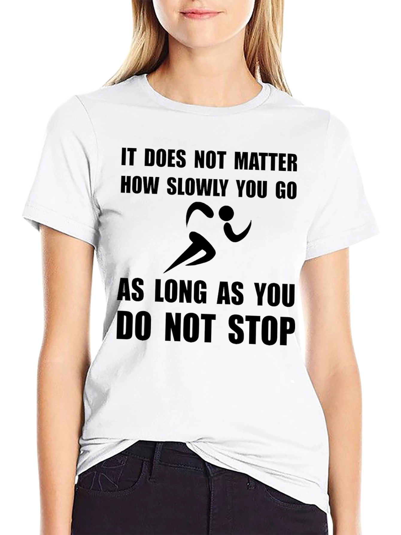 Motivational Runner T-Shirt - Never Stop