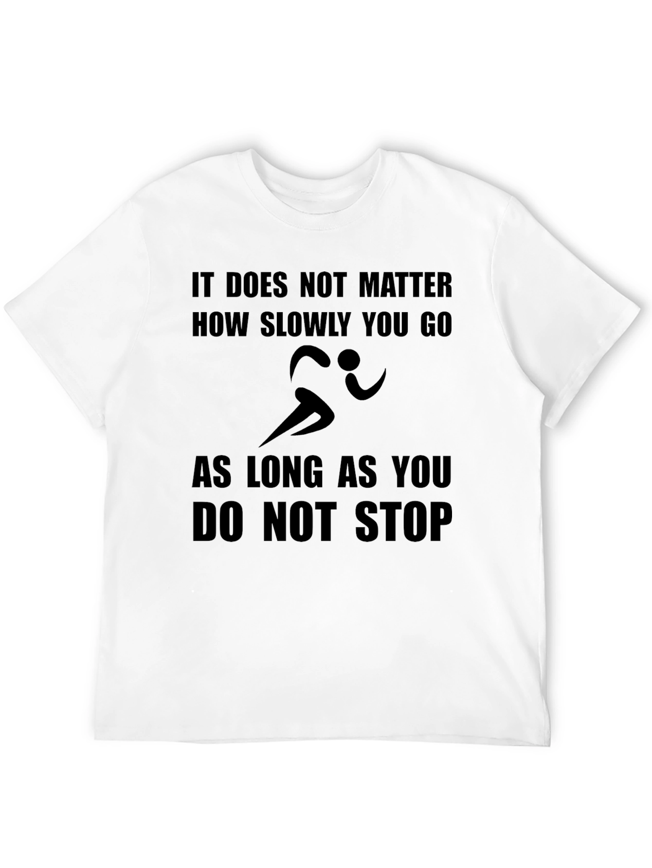 Motivational Runner T-Shirt - Never Stop