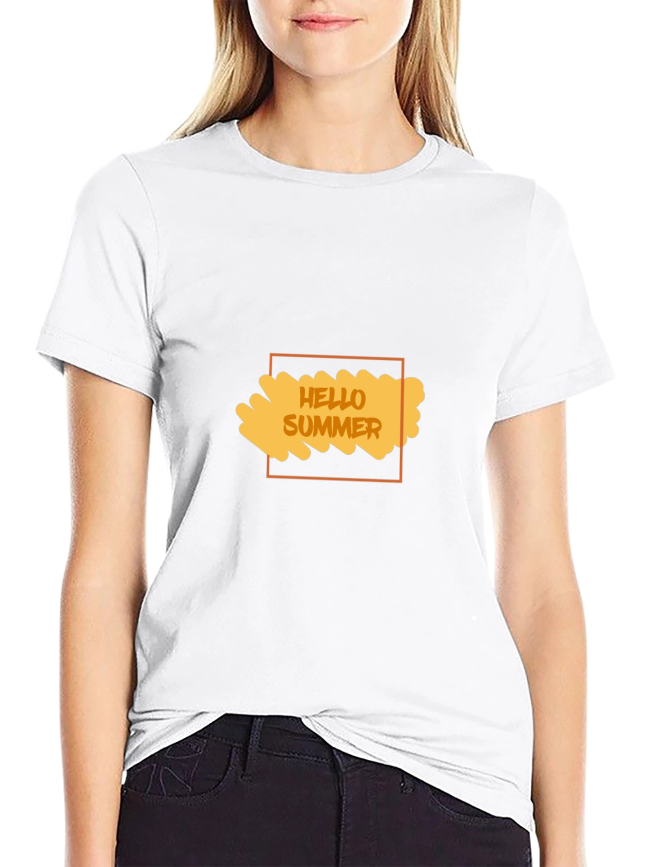 Hello Summer Black T-Shirt