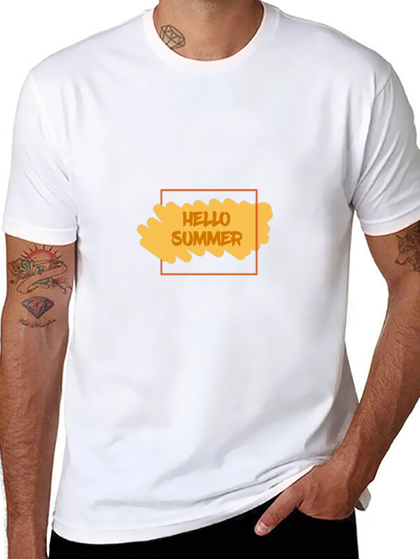 Hello Summer Black T-Shirt