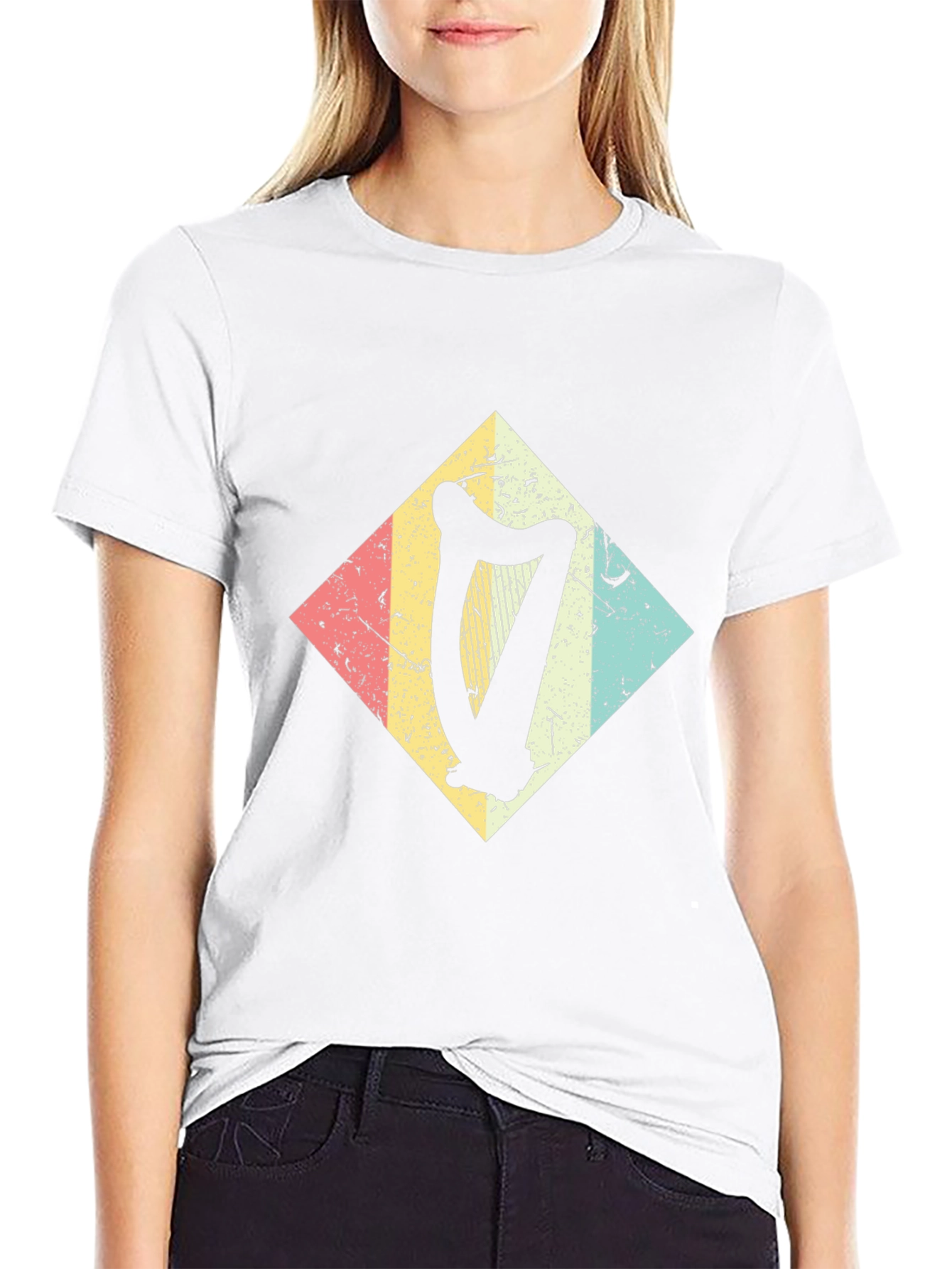 Retro Harp Diamond Graphic Tee