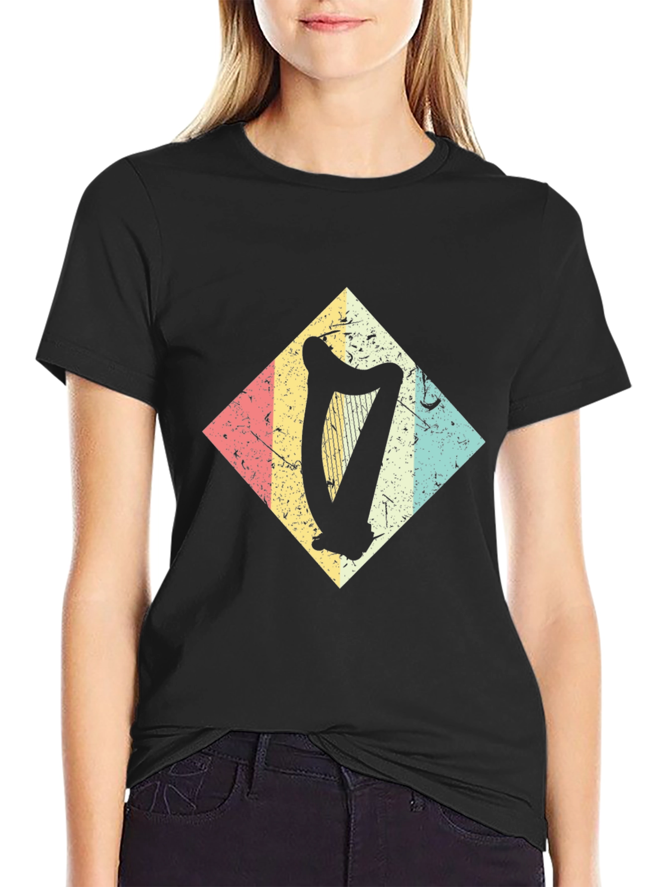 Retro Harp Diamond Graphic Tee