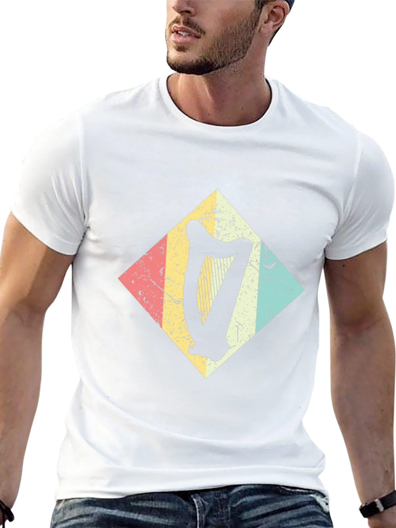 Retro Harp Diamond Graphic Tee