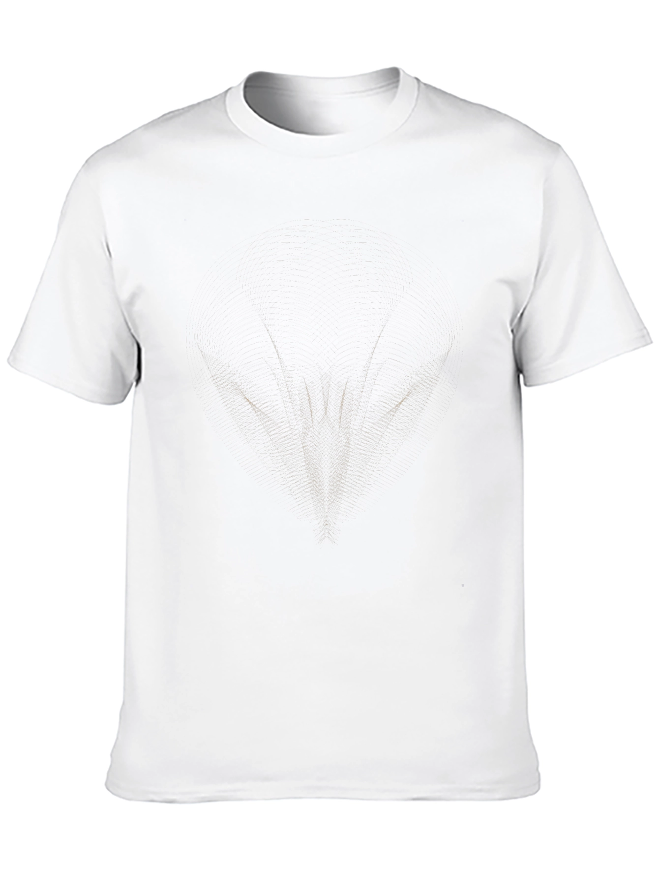 Mens Black Graphic Tee - Abstract Design