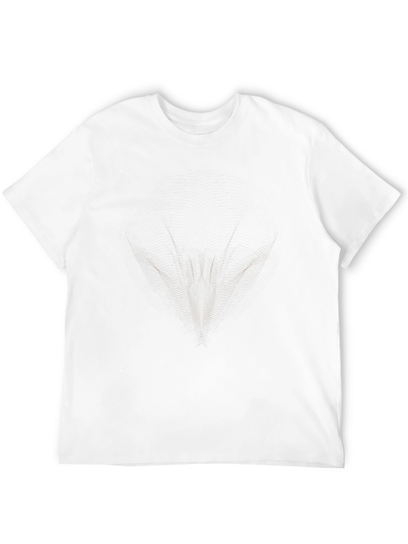 Mens Black Graphic Tee - Abstract Design