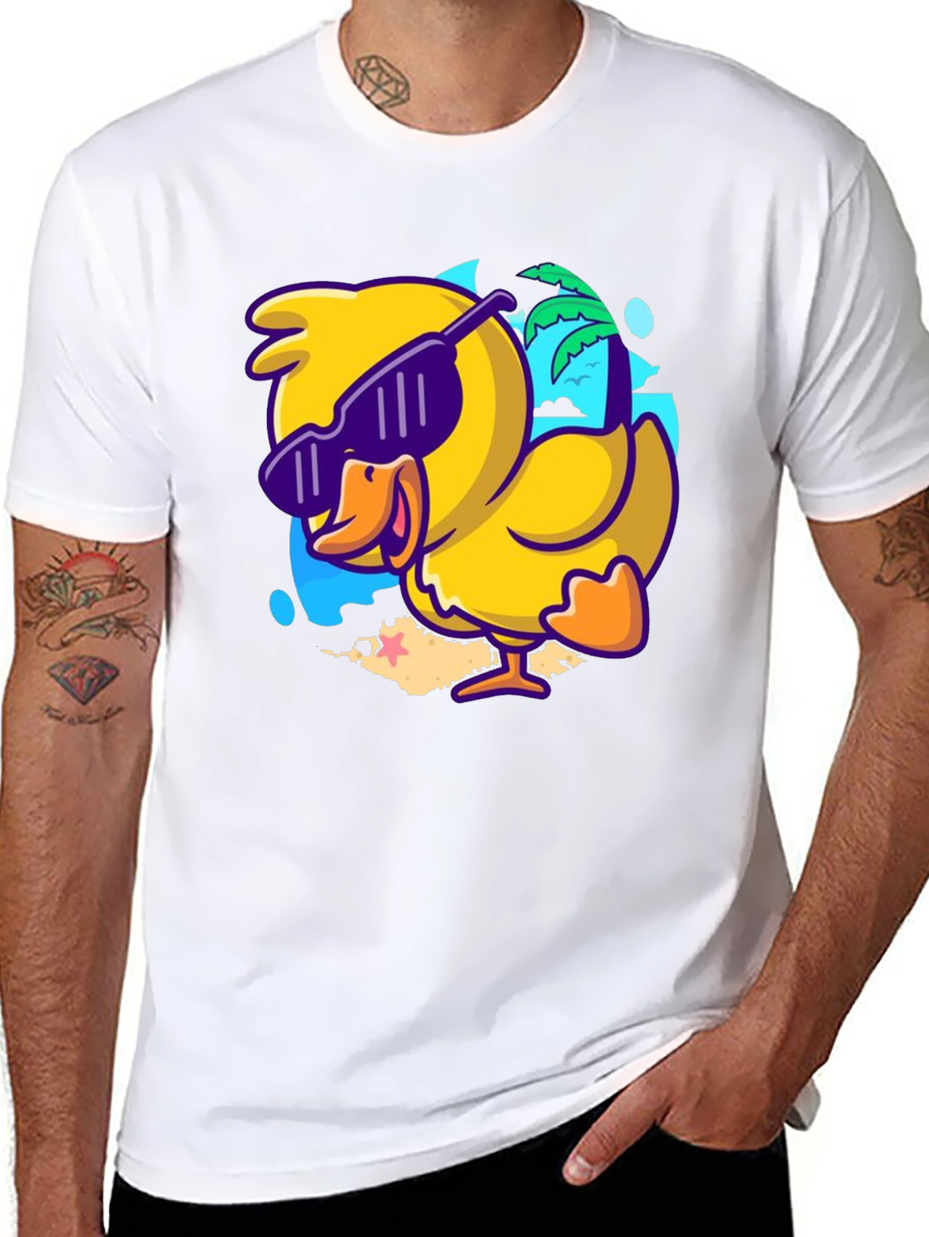 Cool Duck Graphic Tee - Summer Vibes