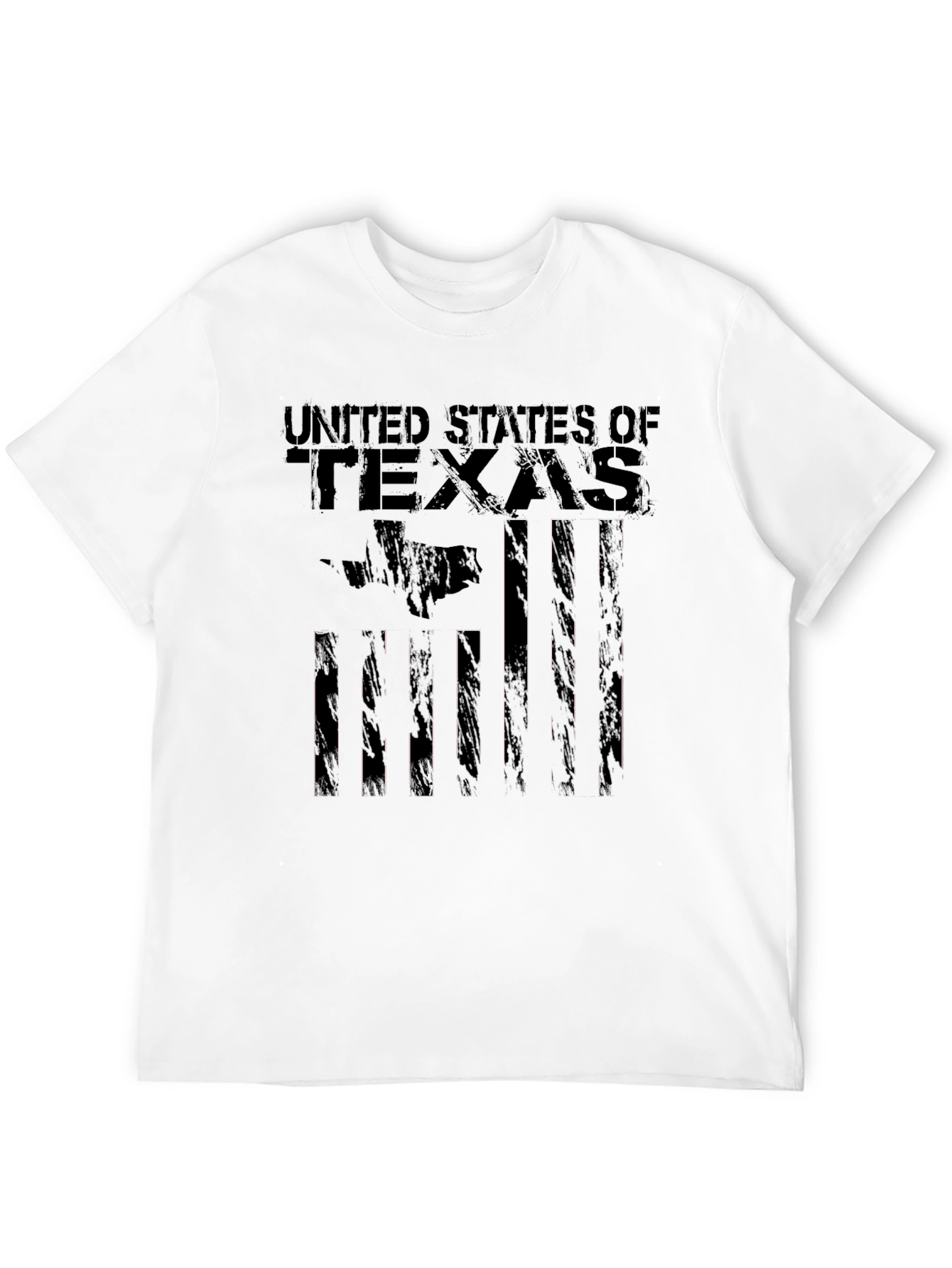 United States of Texas Graphic Black T-Shirt
