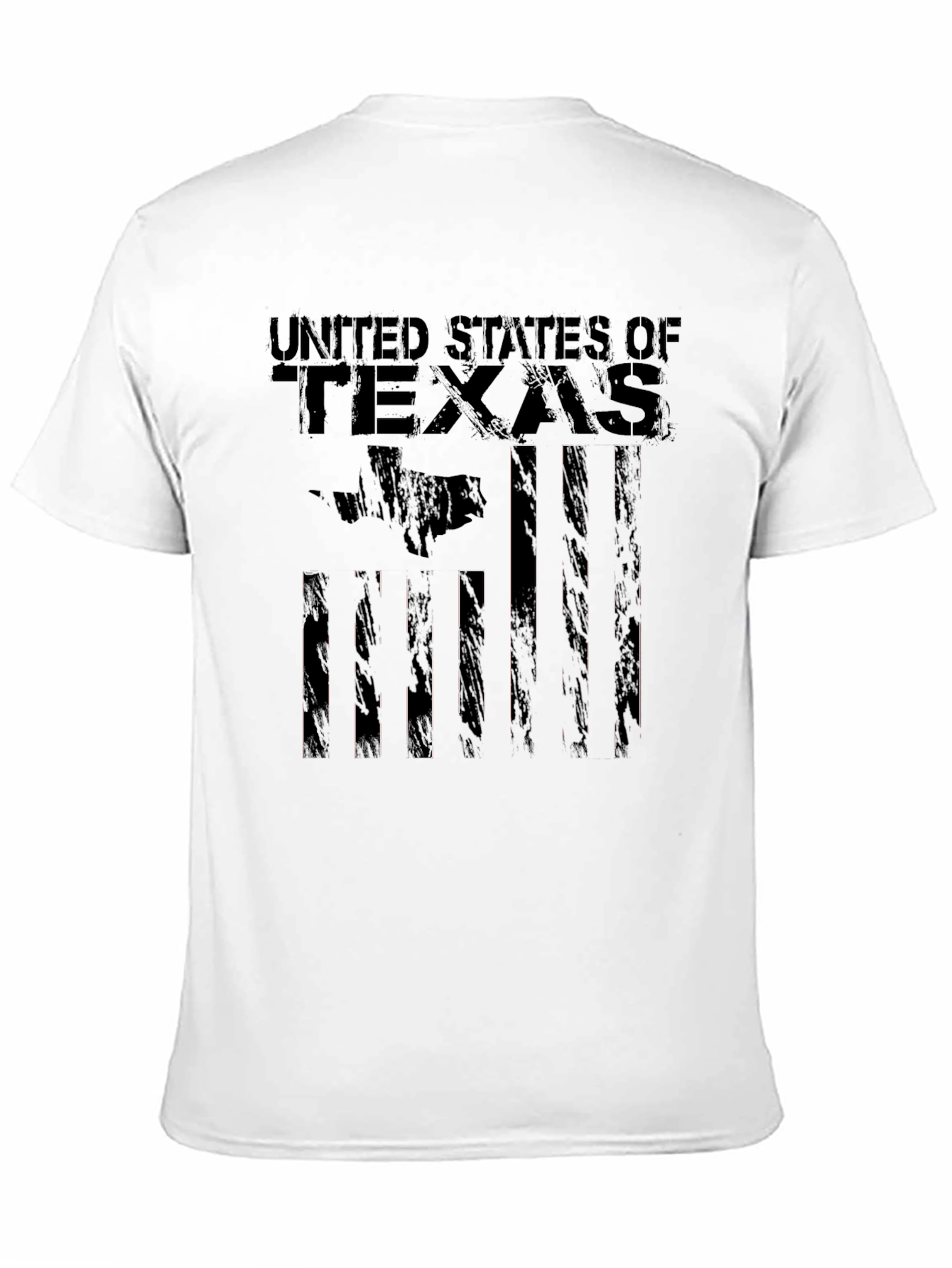 United States of Texas Graphic Black T-Shirt