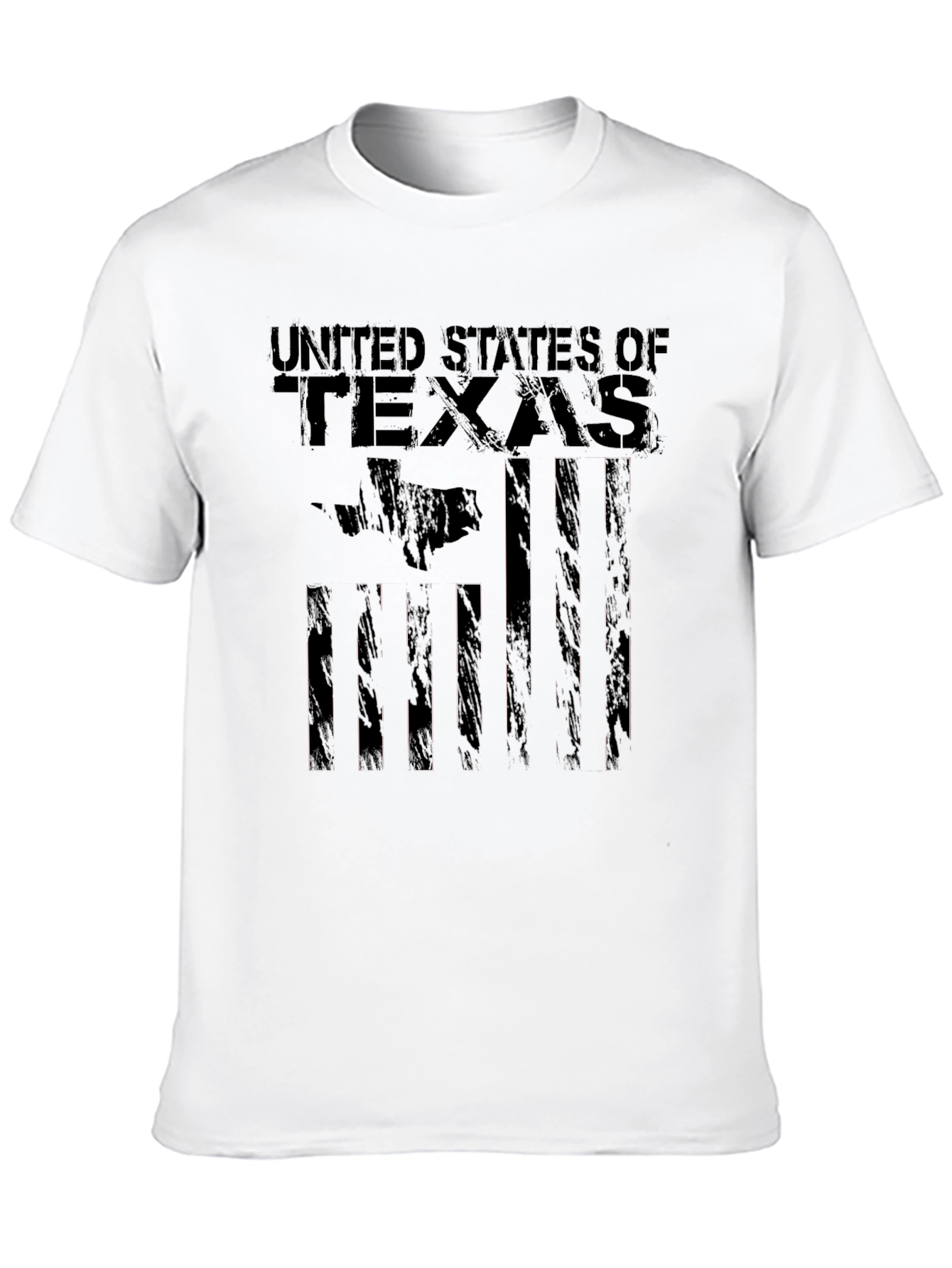 United States of Texas Graphic Black T-Shirt