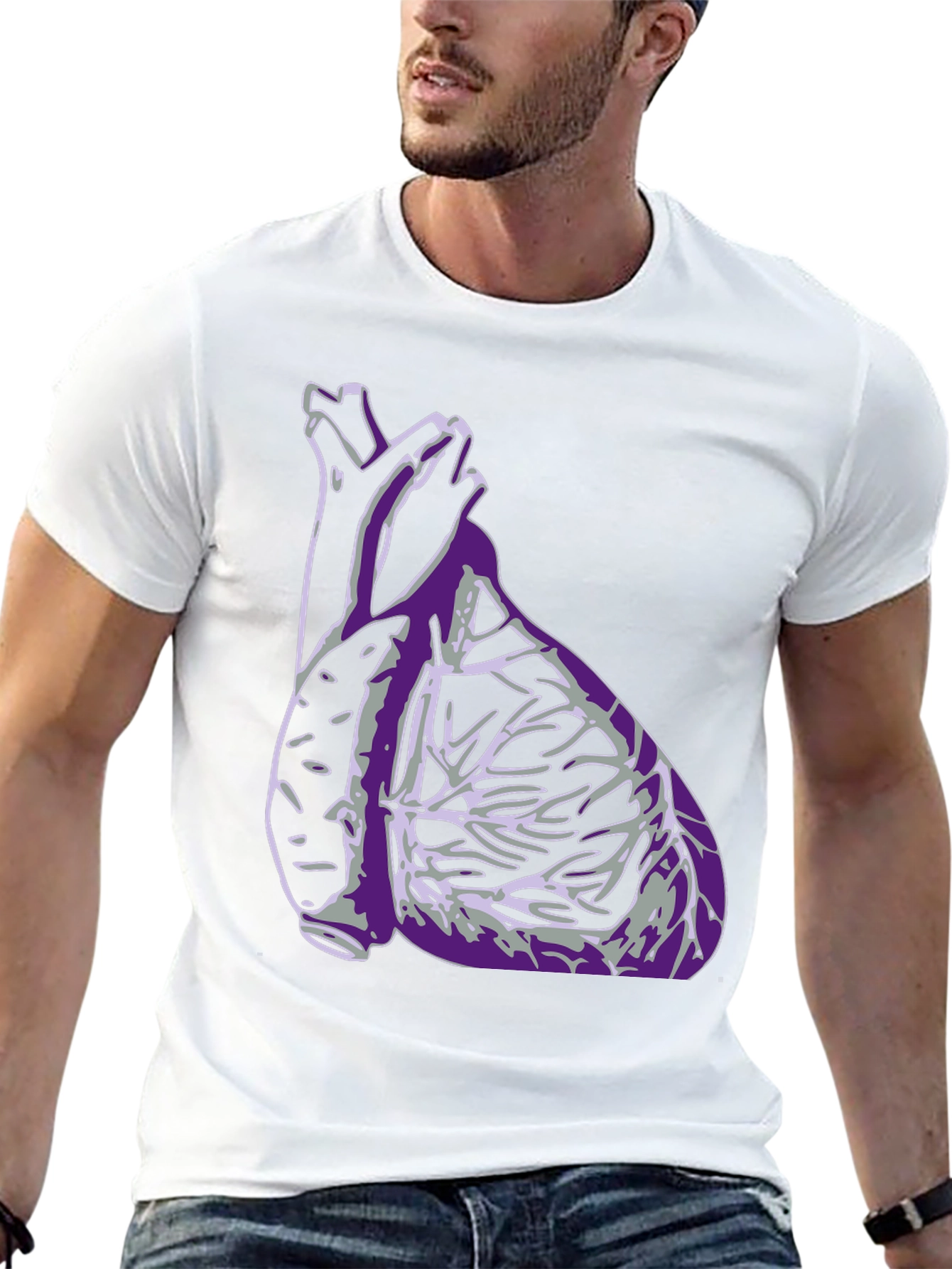 Anatomical Heart Graphic Tee - Modern Streetwear