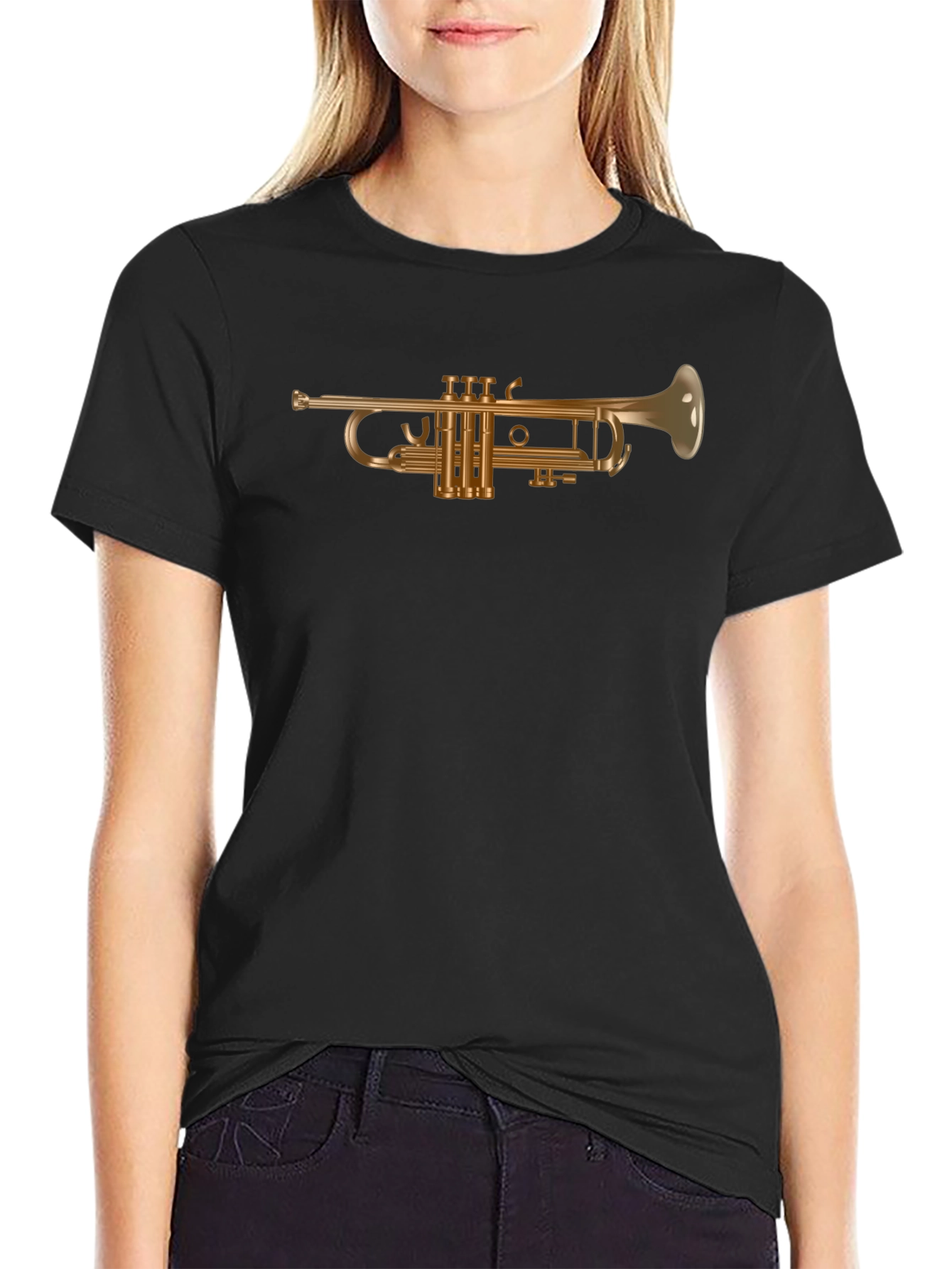 Trumpet Graphic Tee - Music Lovers T-Shirt