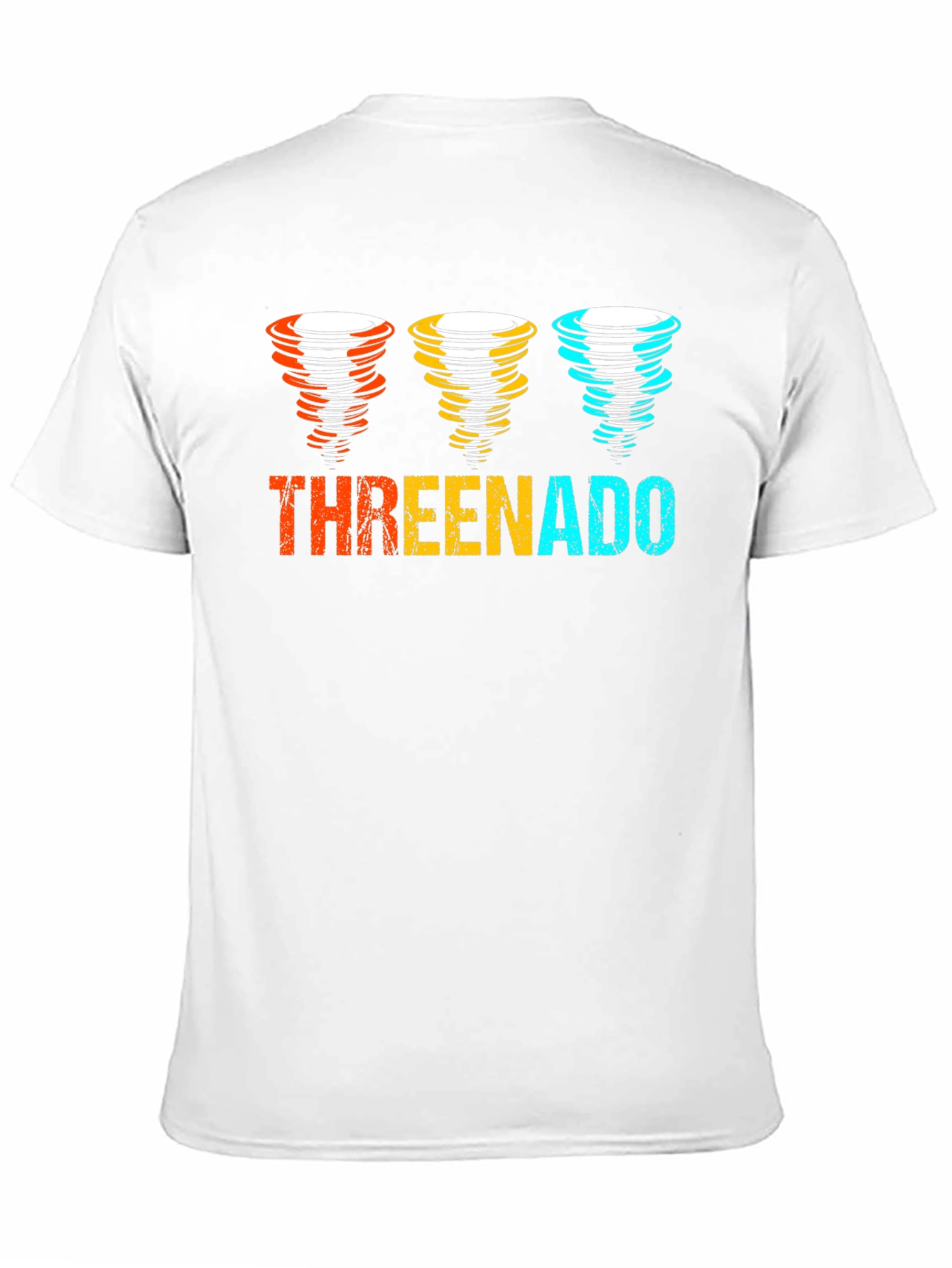 Threenado Graphic T-Shirt - Black Cotton Tee