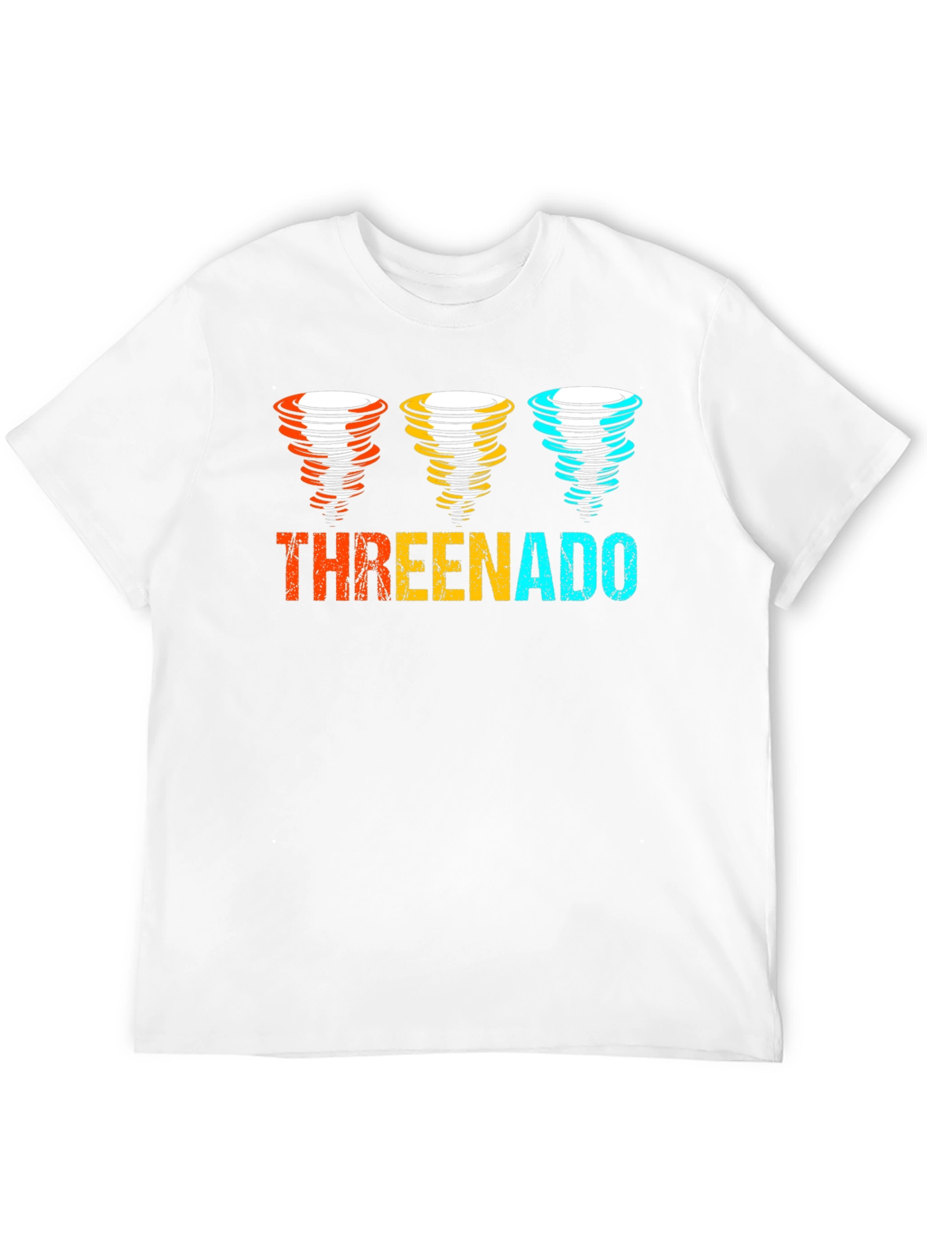 Threenado Graphic T-Shirt - Black Cotton Tee
