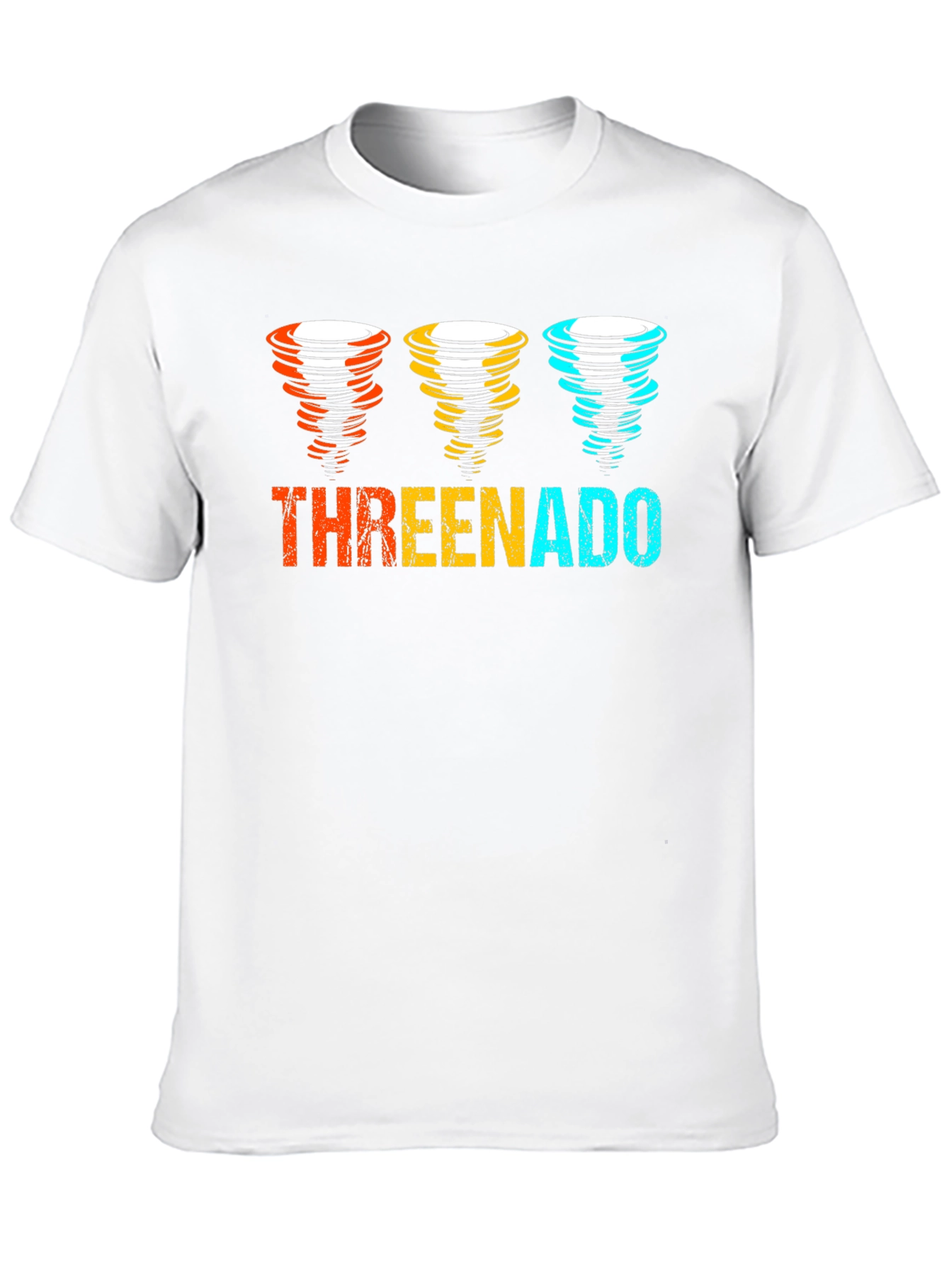 Threenado Graphic T-Shirt - Black Cotton Tee
