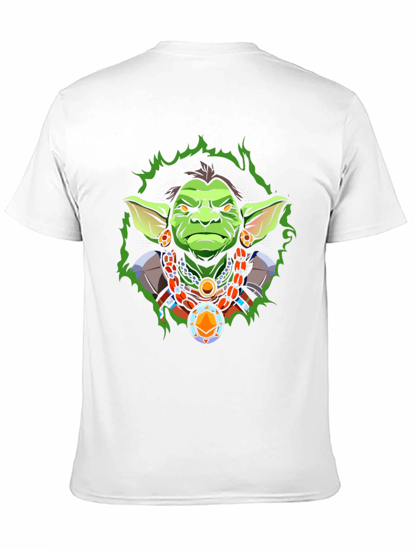 Fantasy Cartoon Character Graphic Tee - Black