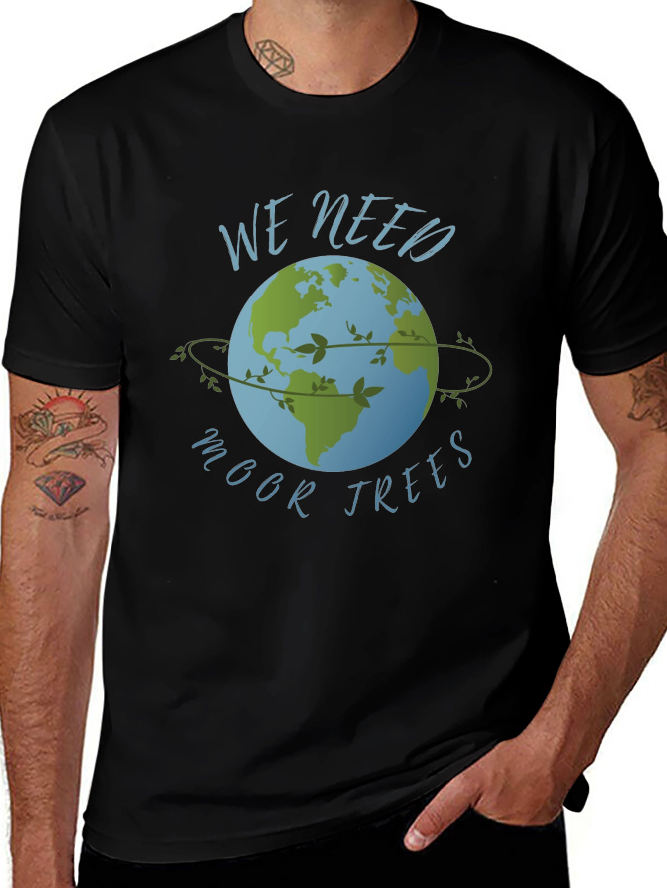 Eco-Friendly We Need Moor Trees Graphic Tee