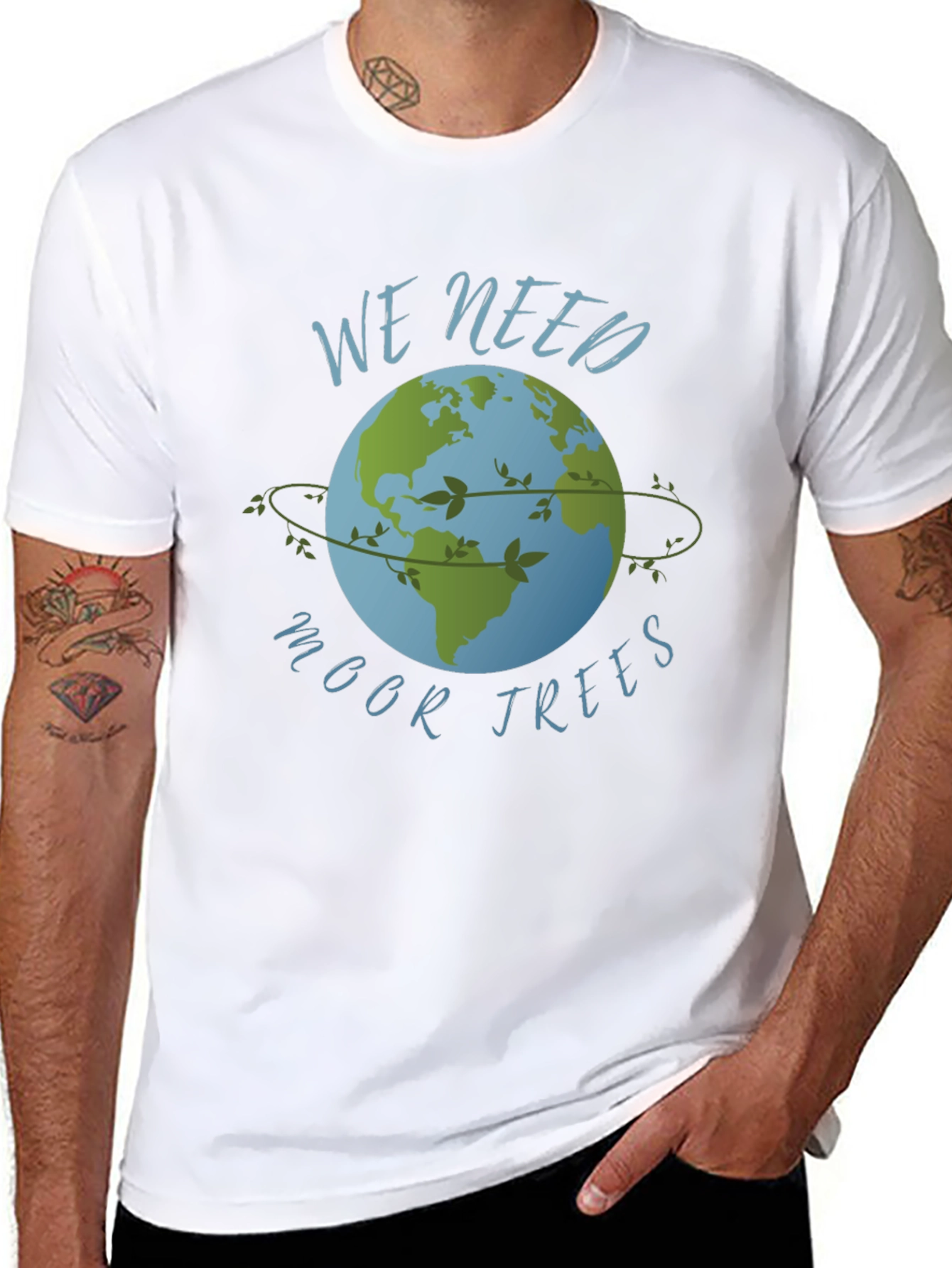 Eco-Friendly We Need Moor Trees Graphic Tee