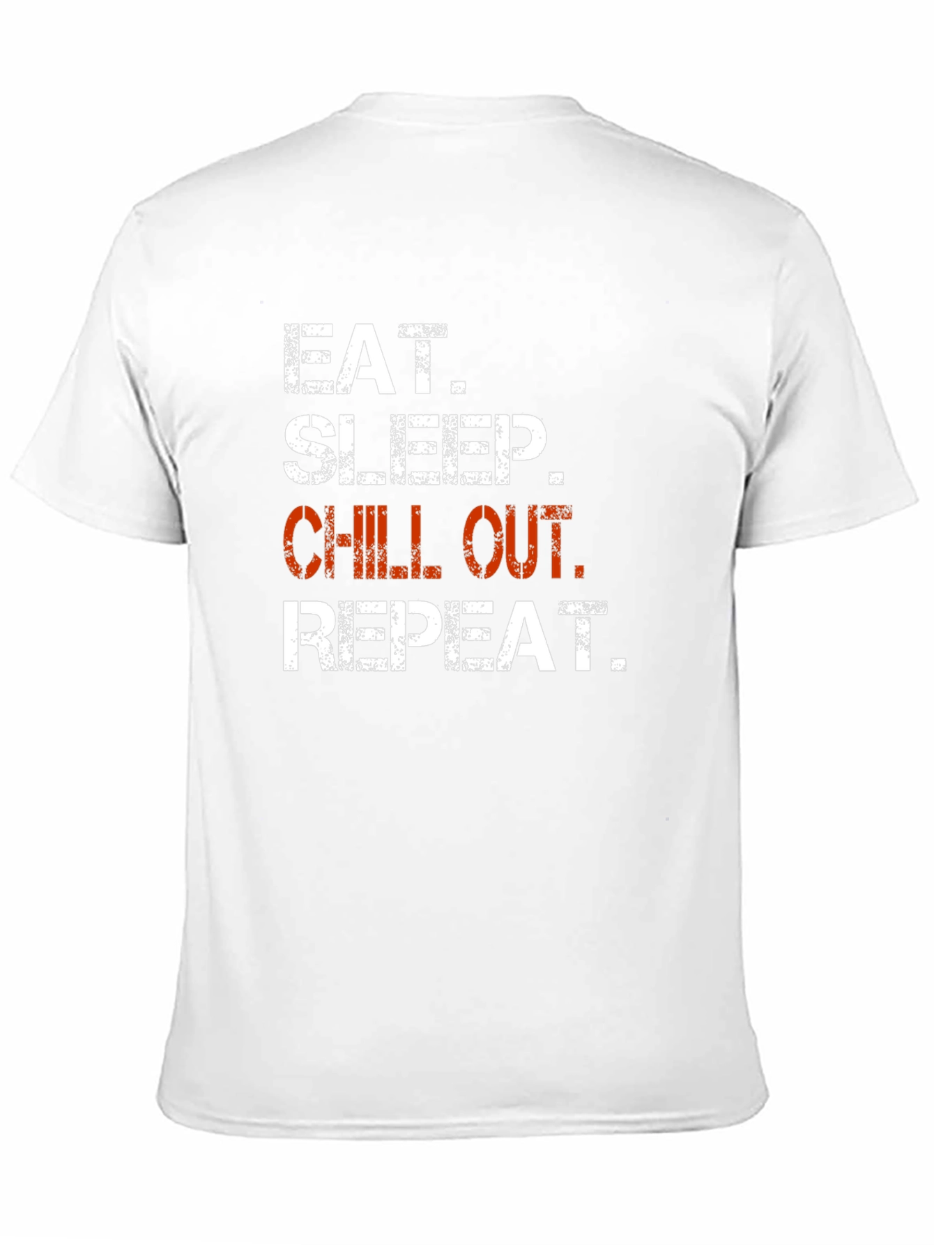 Eat Sleep Chill Out Repeat Graphic T-Shirt