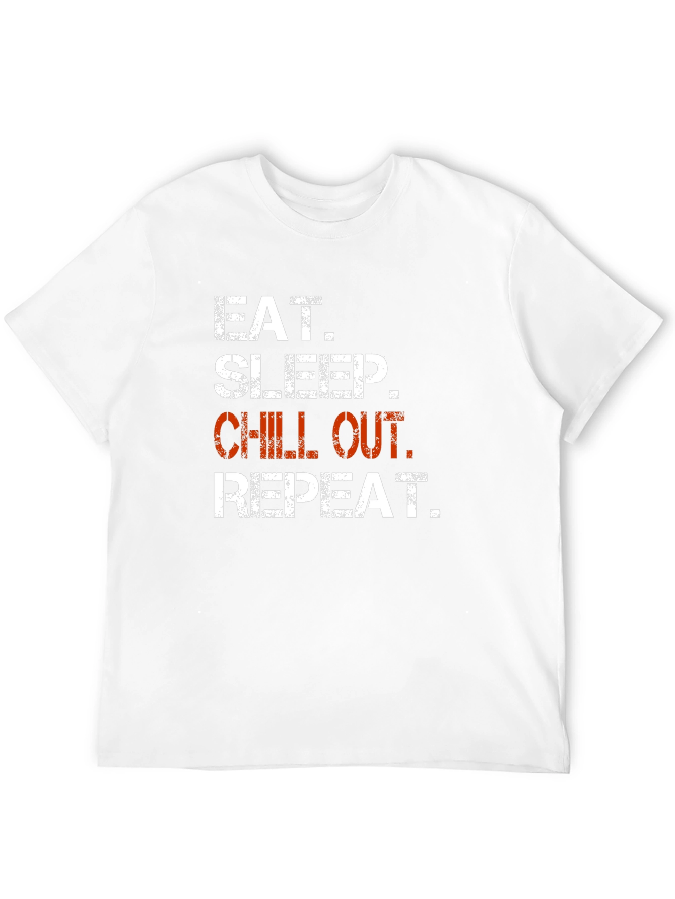 Eat Sleep Chill Out Repeat Graphic T-Shirt