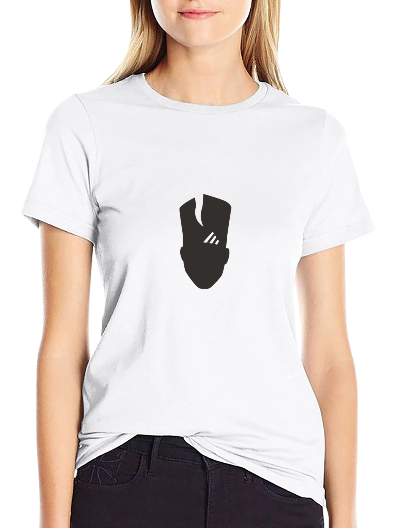 Mens Black Graphic T-Shirt - Modern Design